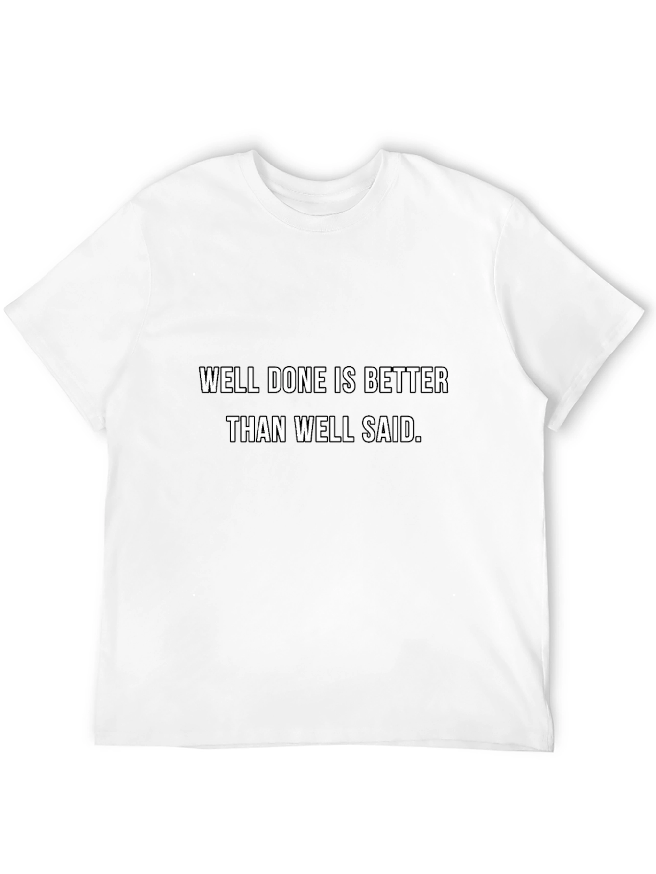 Well Done Slogan Black T-Shirt