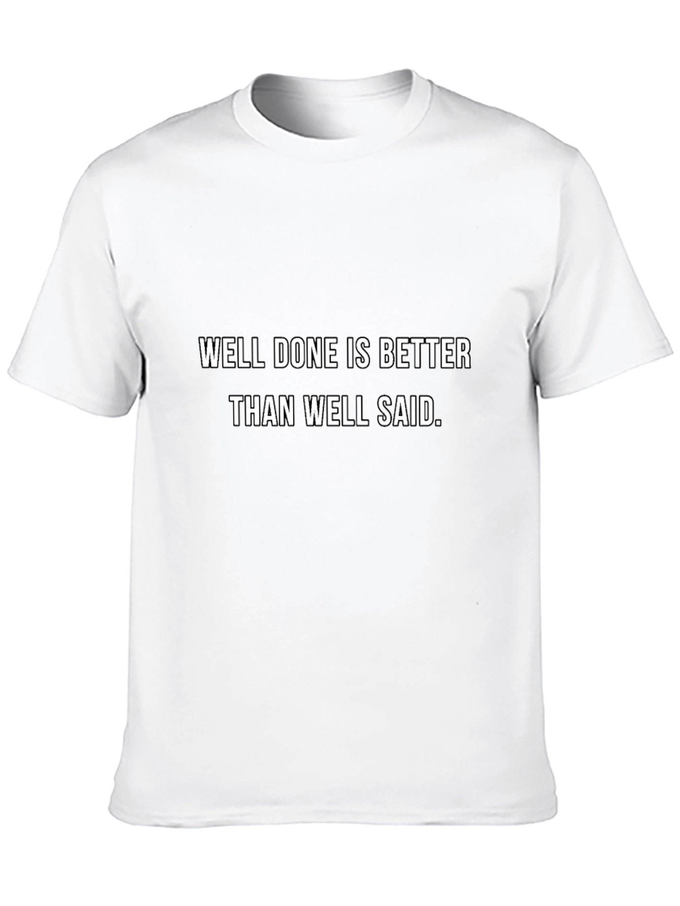 Well Done Slogan Black T-Shirt