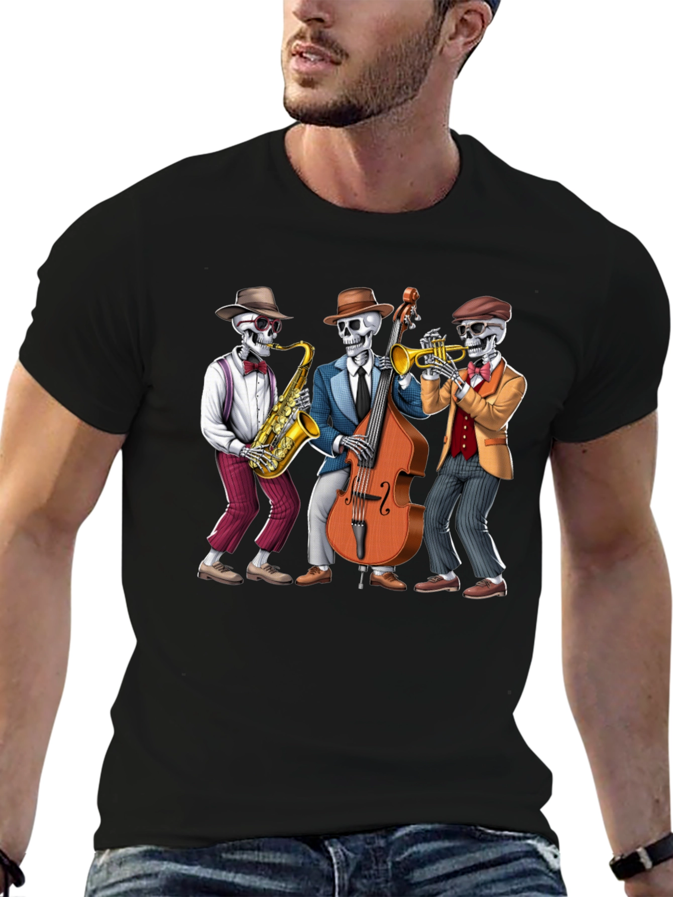 Skeleton Jazz Band T-Shirt