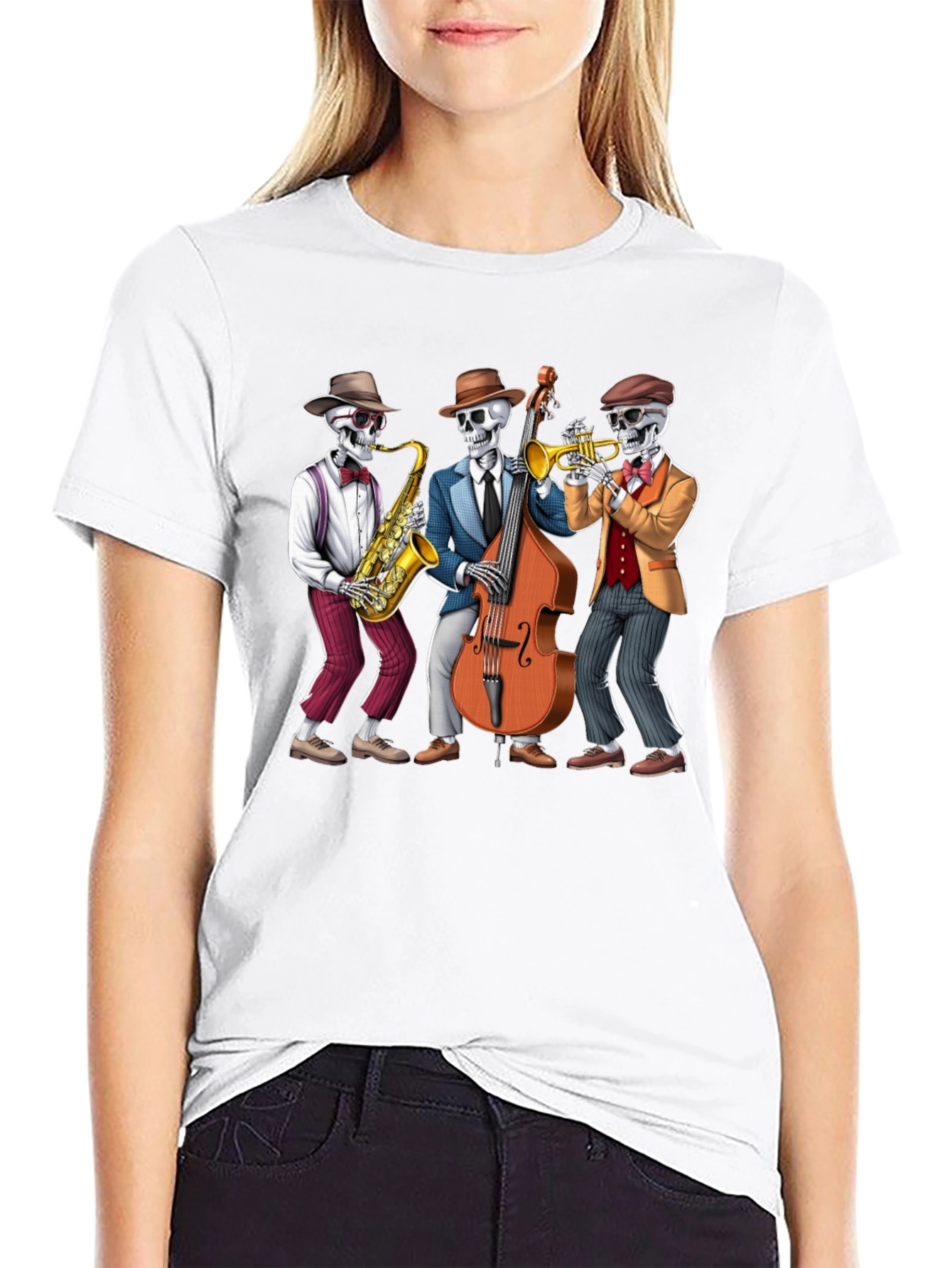 Skeleton Jazz Band T-Shirt