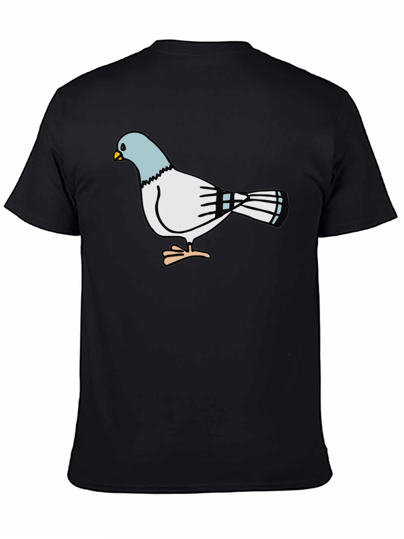 Pigeon Graphic Black T-Shirt