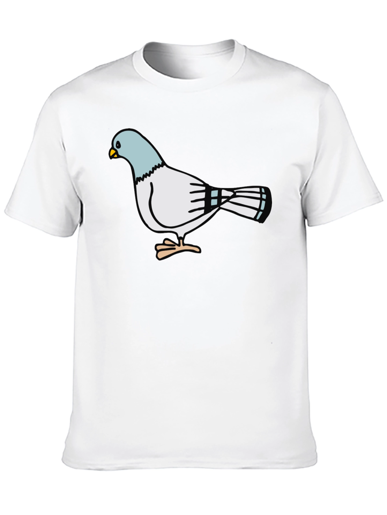 Pigeon Graphic Black T-Shirt