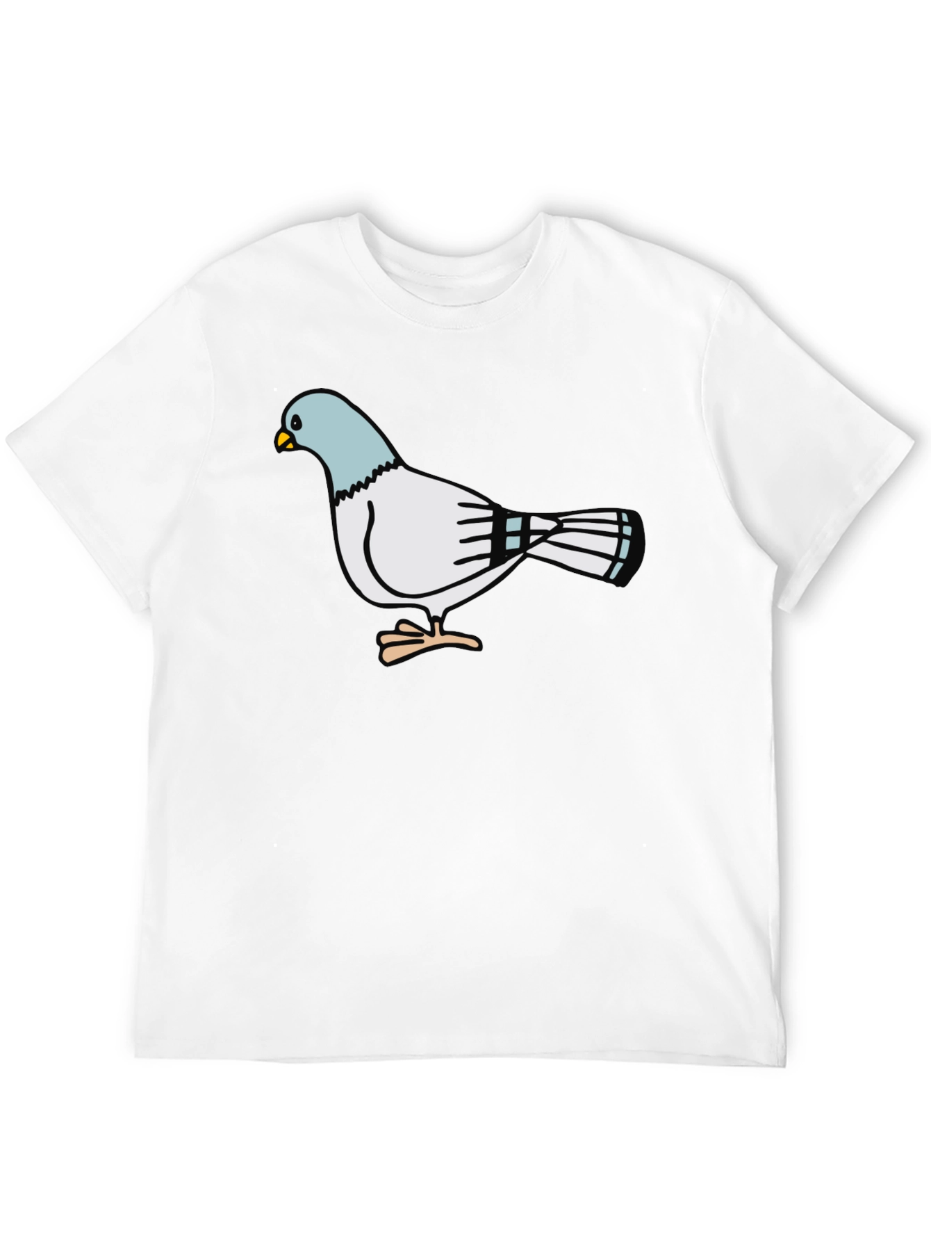 Pigeon Graphic Black T-Shirt
