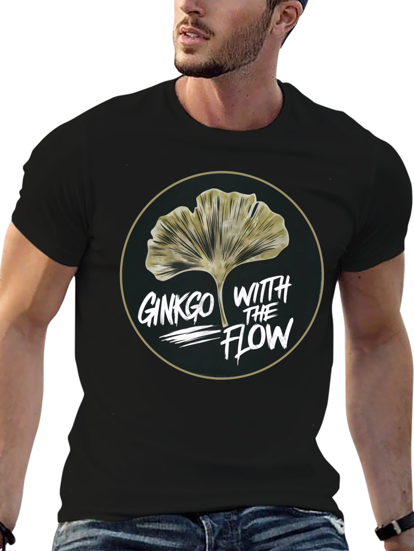 Ginkgo With The Flow Graphic T-Shirt