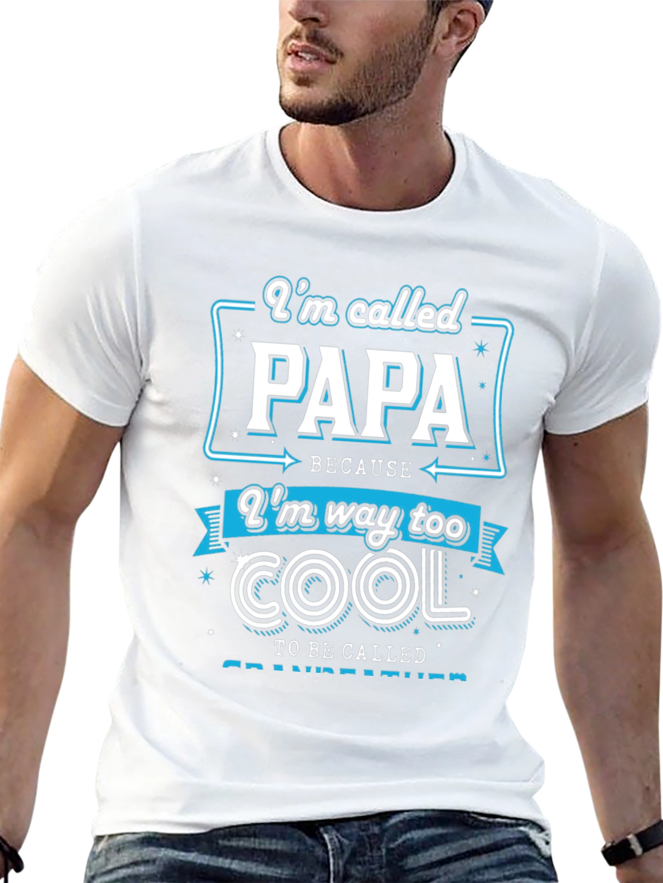 Im Called Papa T-Shirt - Cool Grandfather Tee