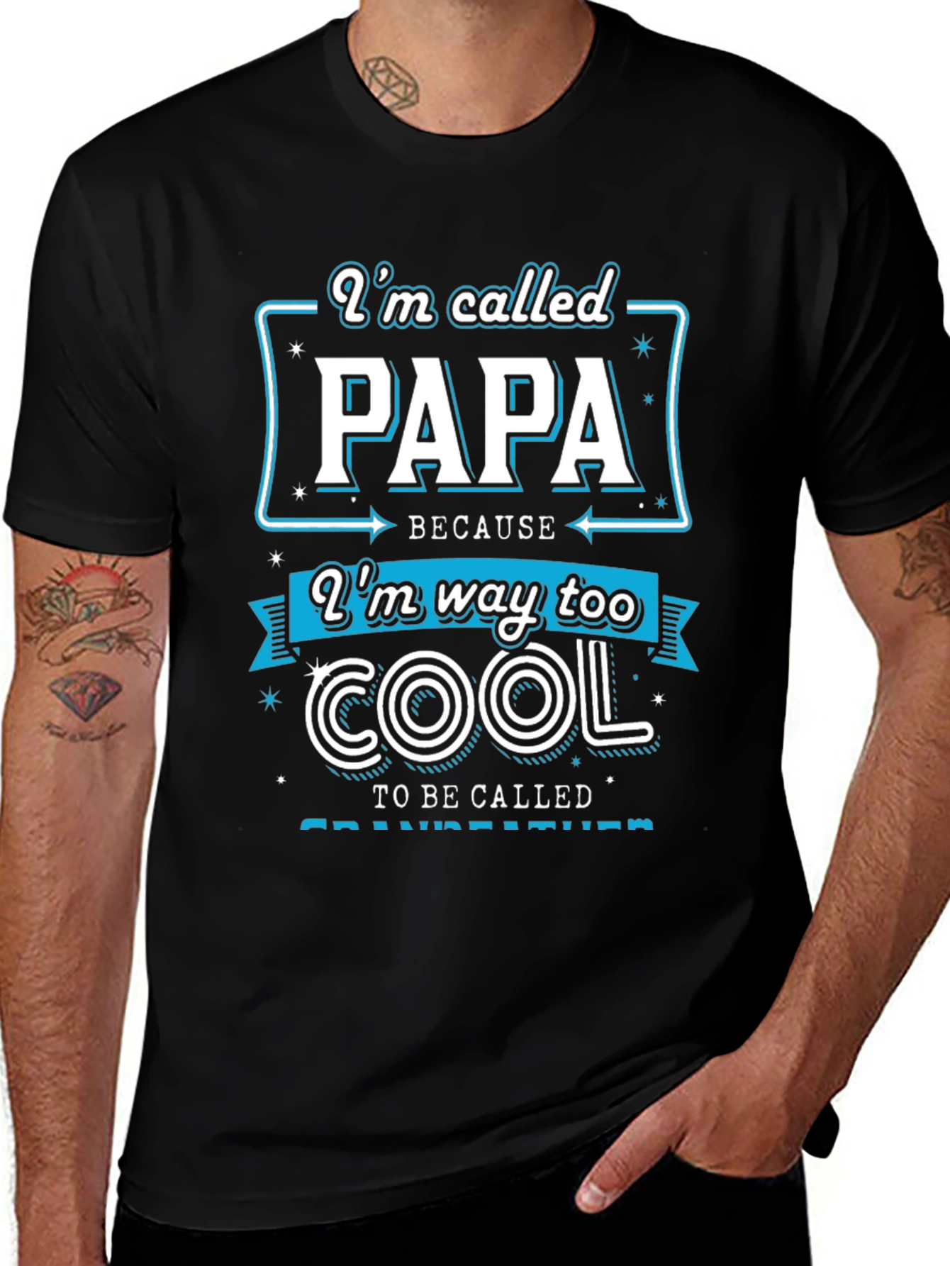 Im Called Papa T-Shirt - Cool Grandfather Tee