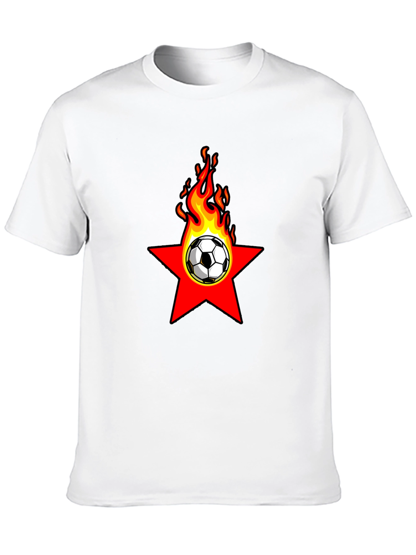 Fiery Soccer Star T-Shirt