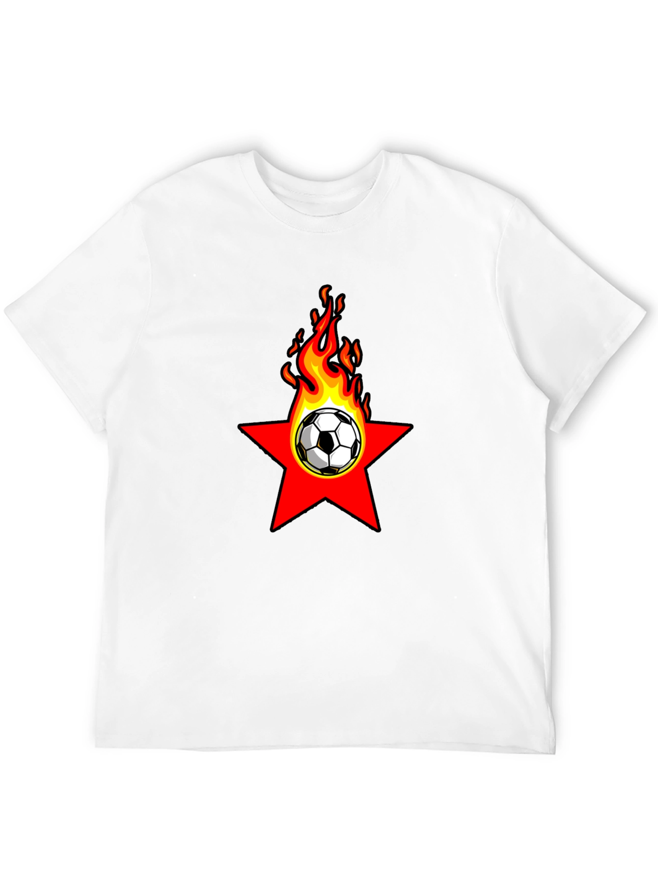 Fiery Soccer Star T-Shirt