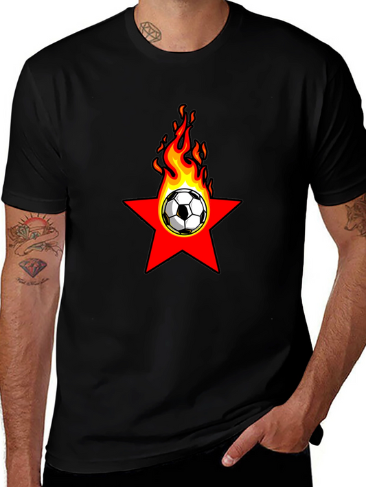 Fiery Soccer Star T-Shirt