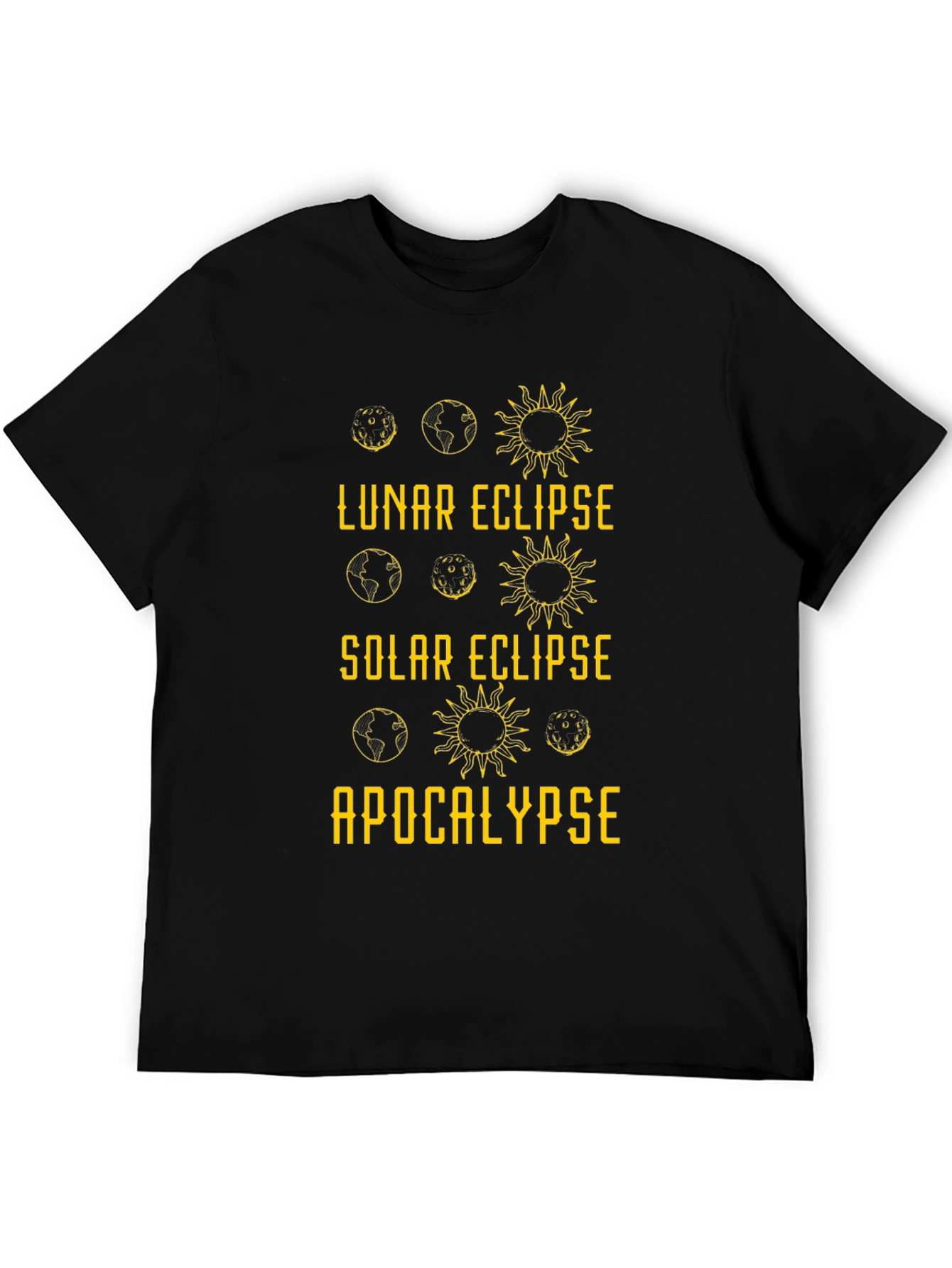 Lunar Solar Eclipse Apocalypse Graphic Tee