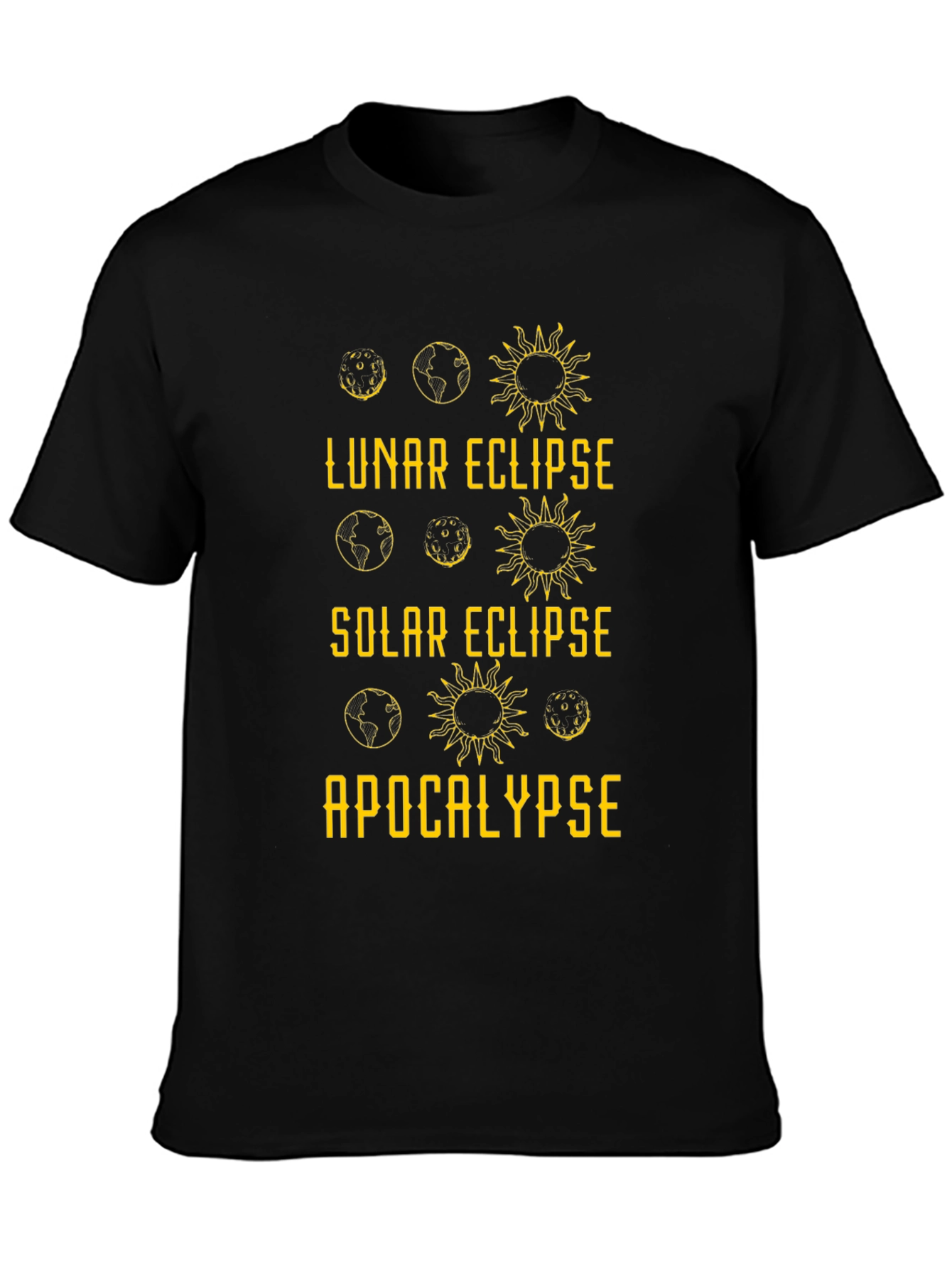Lunar Solar Eclipse Apocalypse Graphic Tee