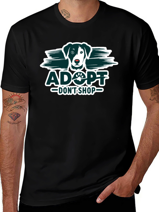 Adopt Dont Shop Black T-Shirt