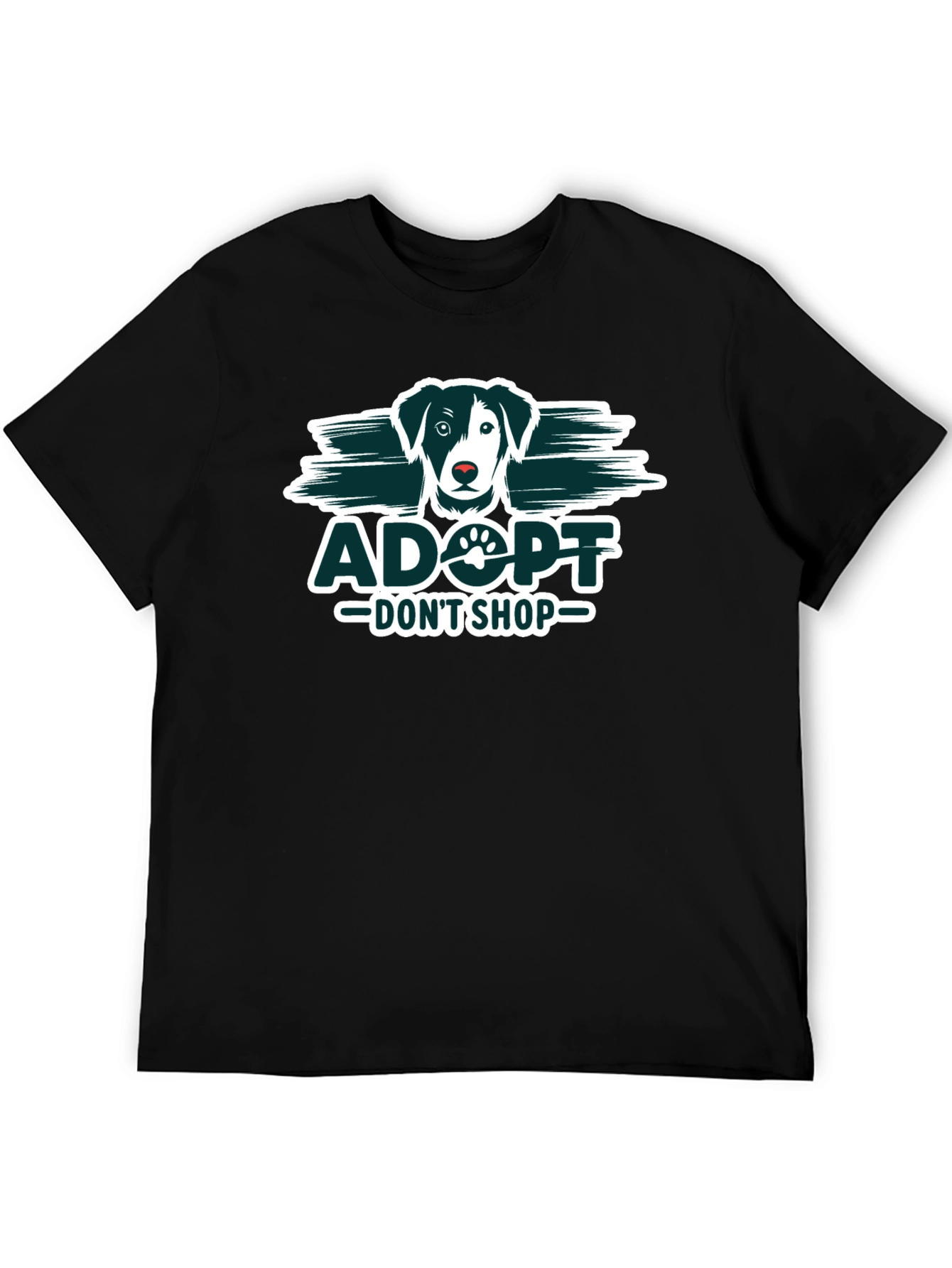 Adopt Dont Shop Black T-Shirt