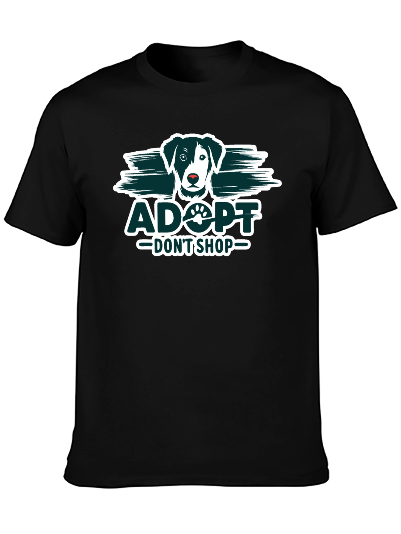 Adopt Dont Shop Black T-Shirt