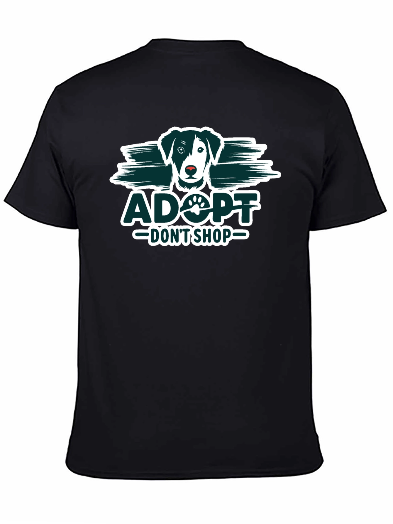 Adopt Dont Shop Black T-Shirt