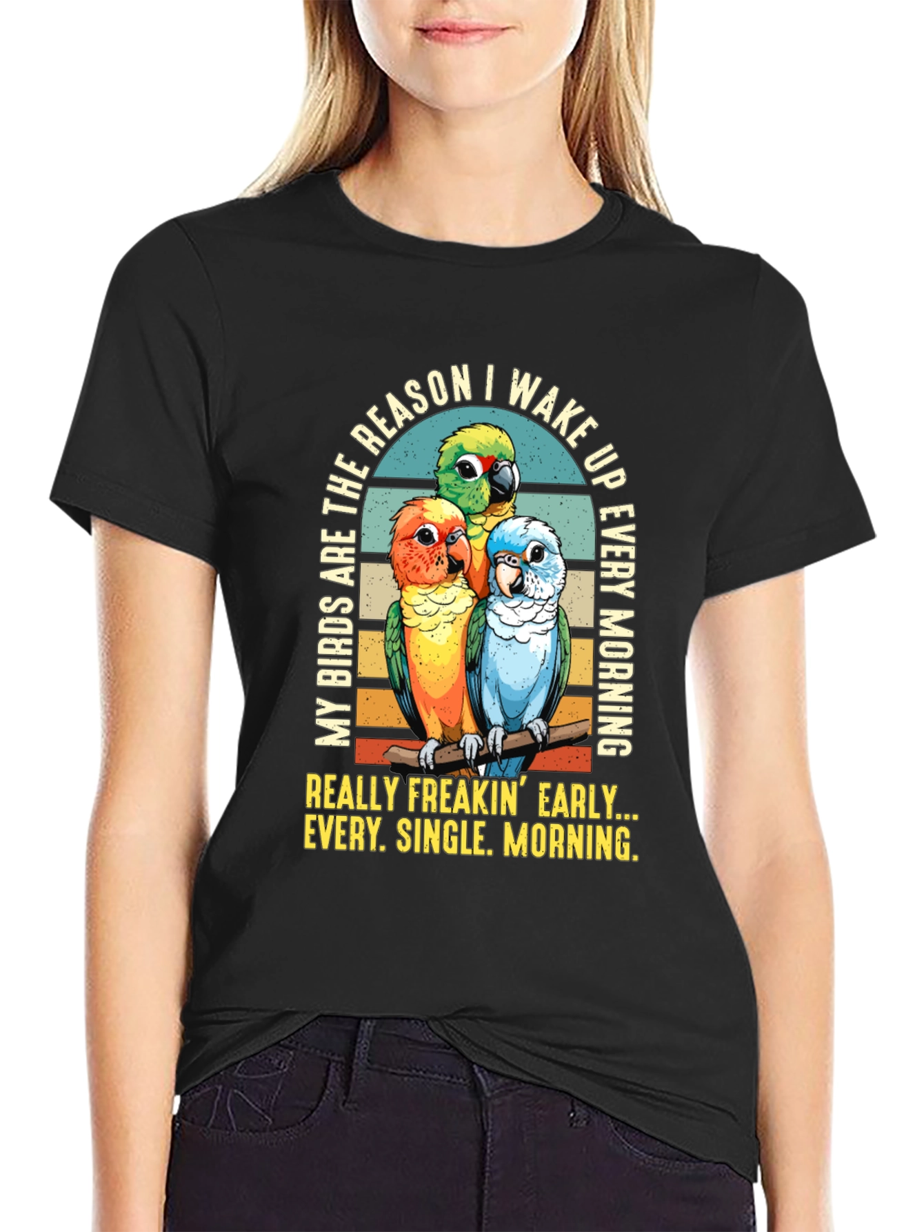 Parrot Lover T-Shirt: Early Birds Wake Up Call