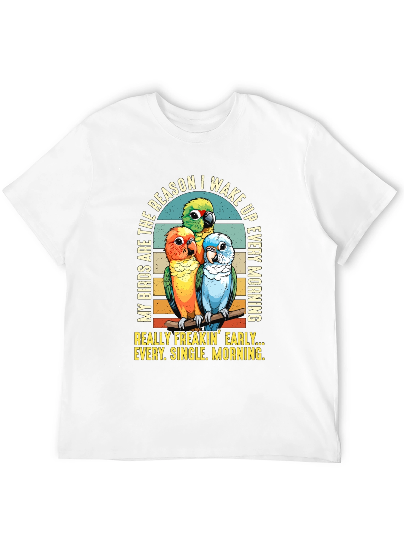Parrot Lover T-Shirt: Early Birds Wake Up Call