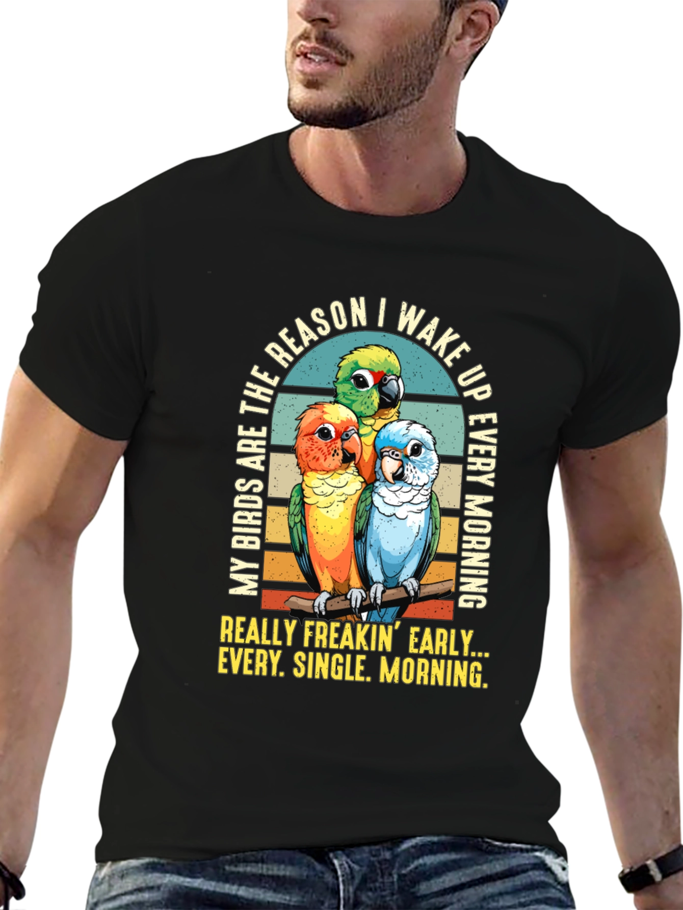 Parrot Lover T-Shirt: Early Birds Wake Up Call