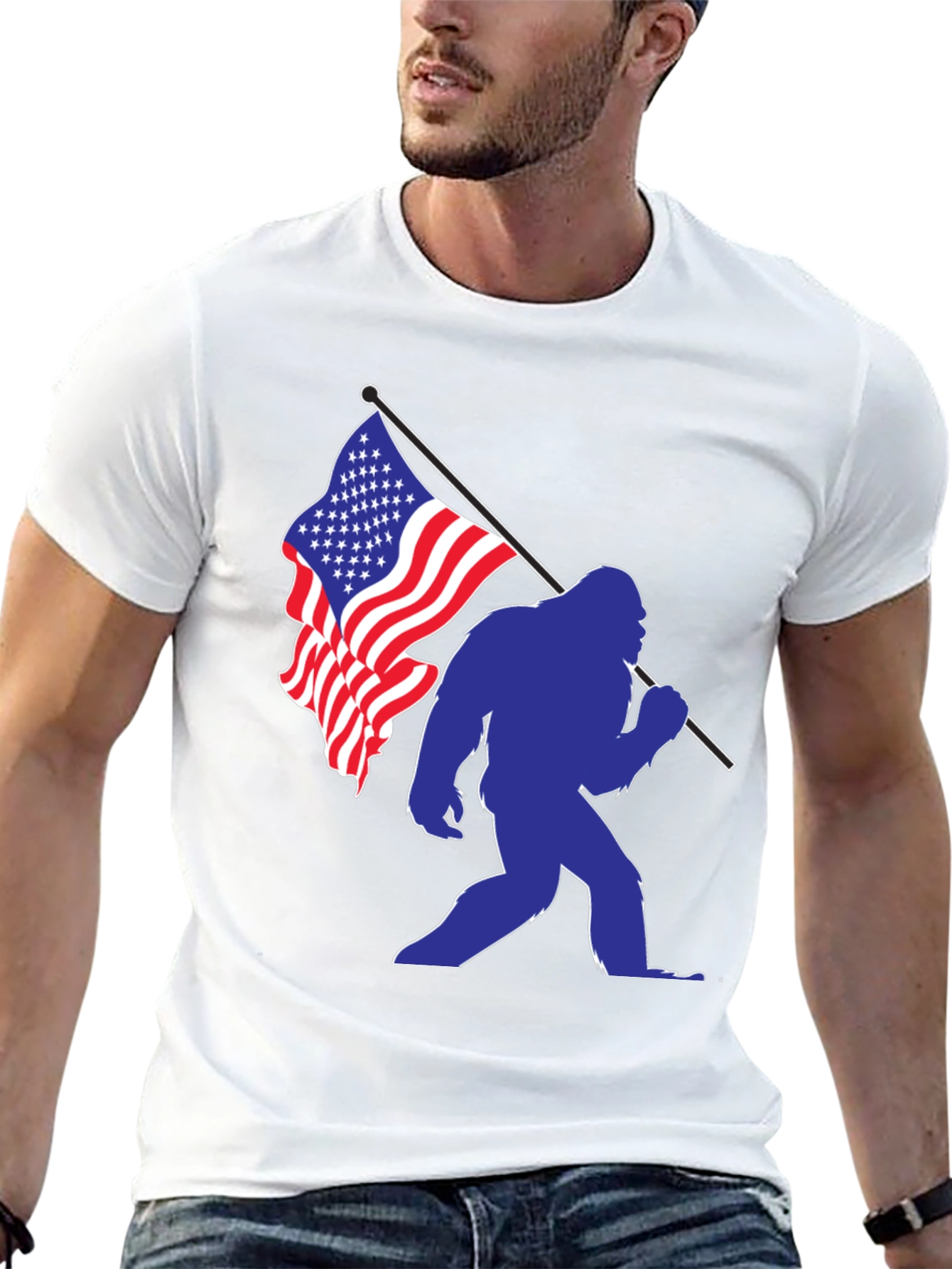 Bigfoot Patriotic T-Shirt