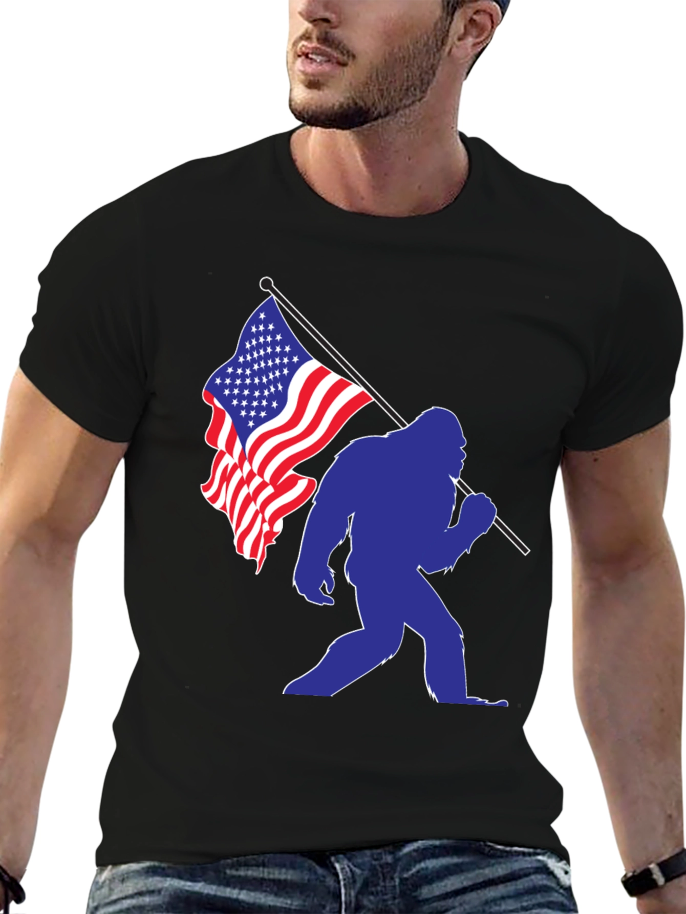 Bigfoot Patriotic T-Shirt