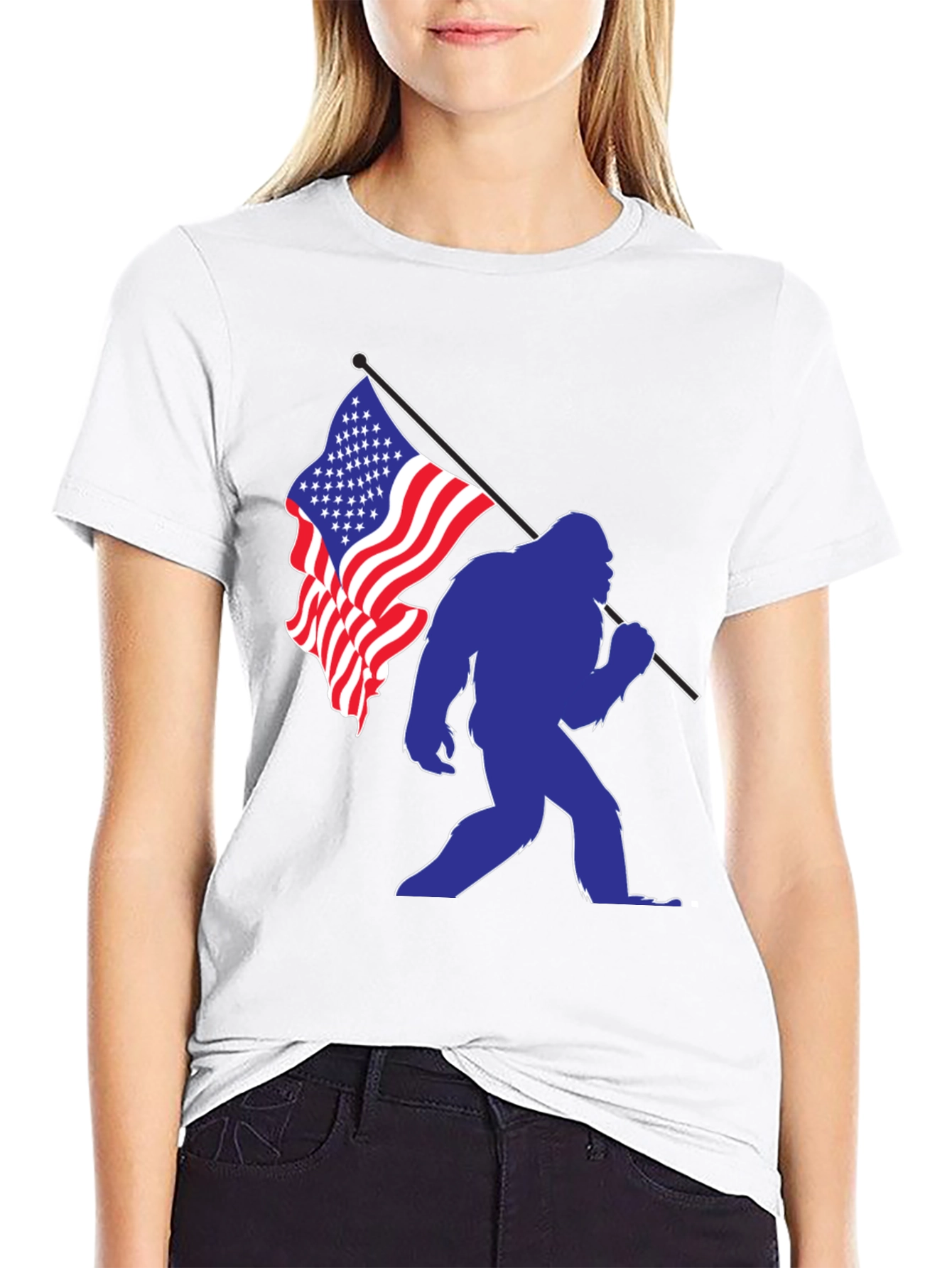 Bigfoot Patriotic T-Shirt