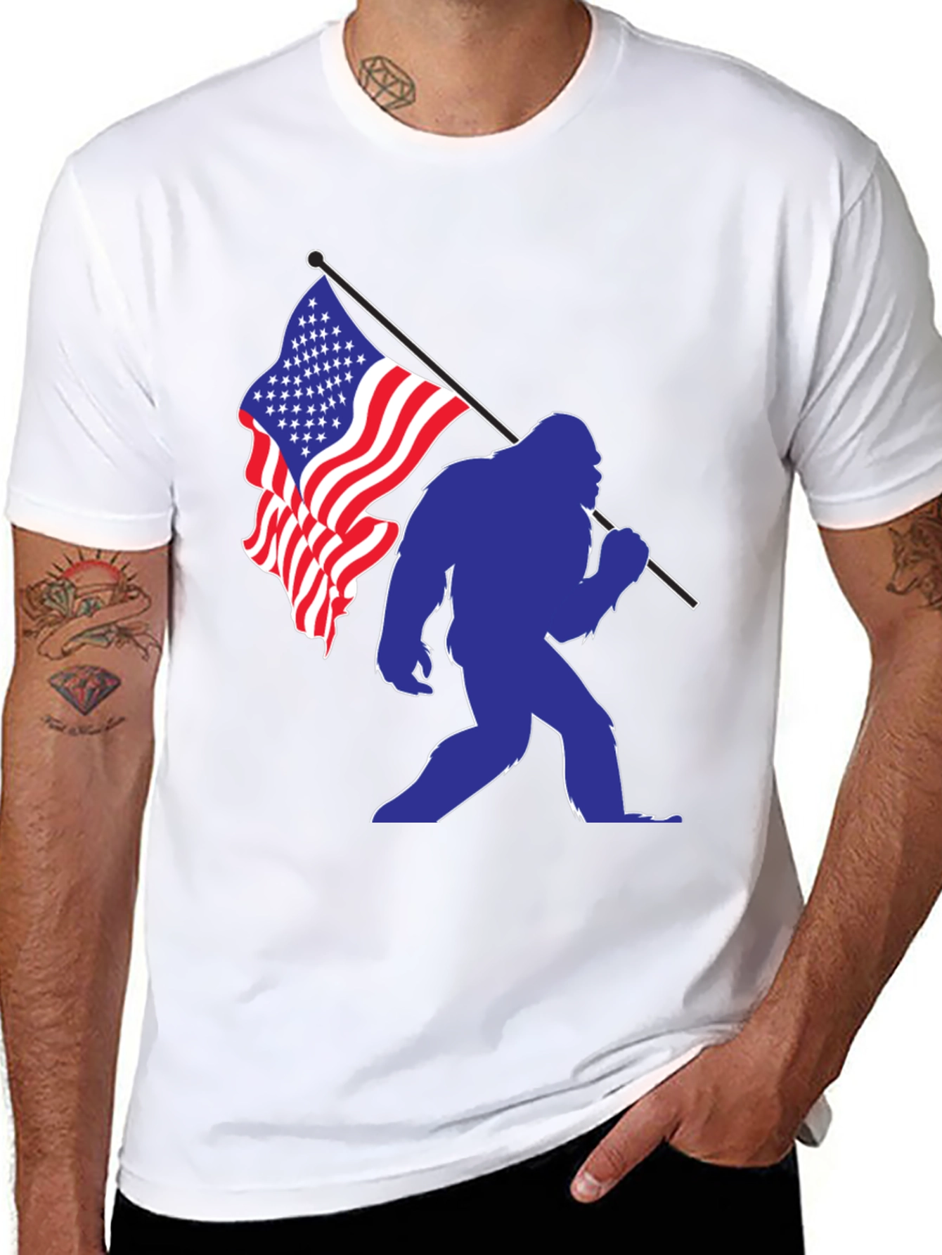 Bigfoot Patriotic T-Shirt
