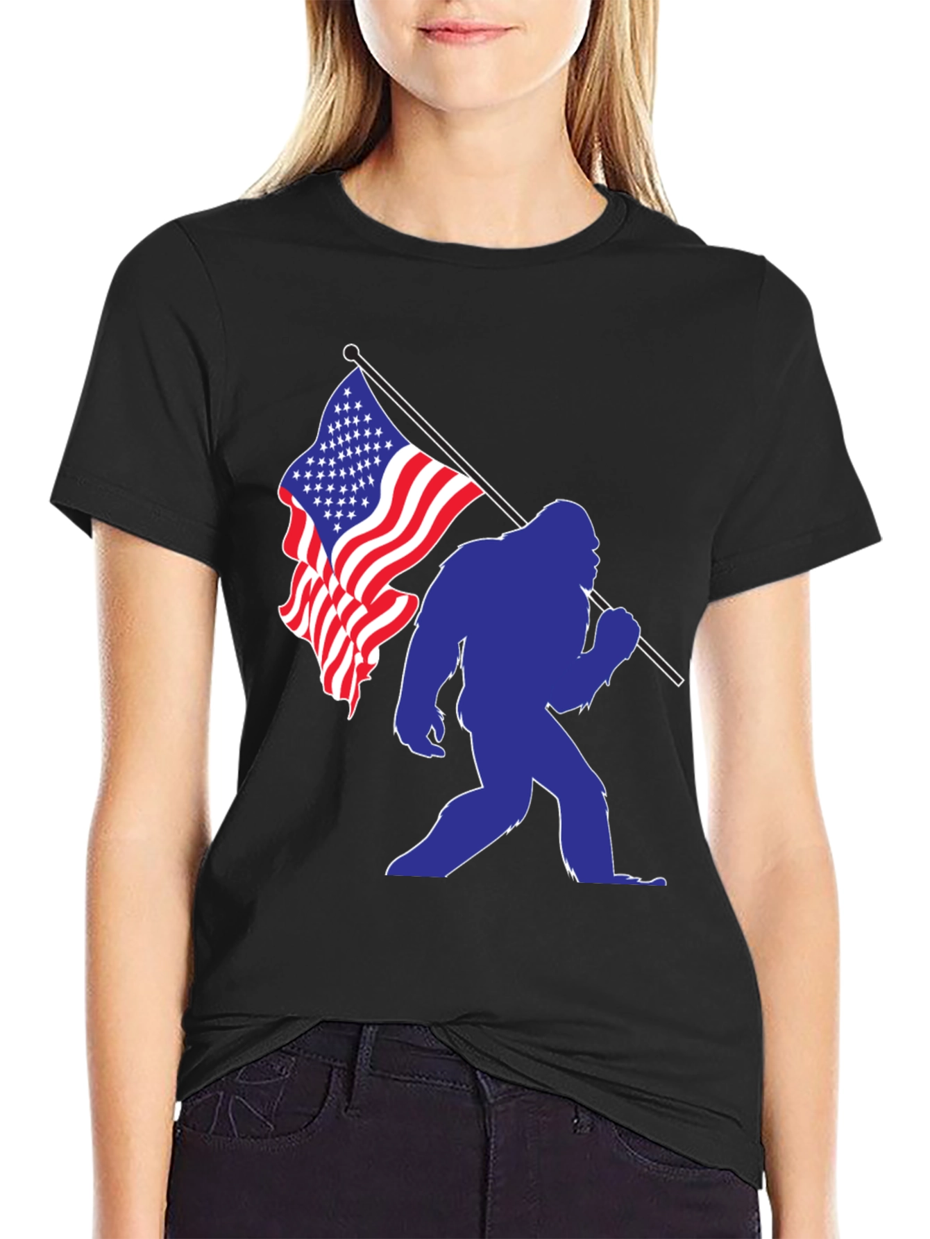 Bigfoot Patriotic T-Shirt