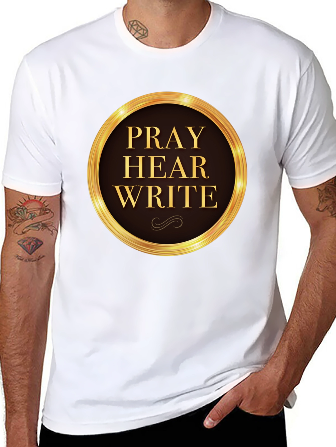 Pray Hear Write Graphic T-Shirt