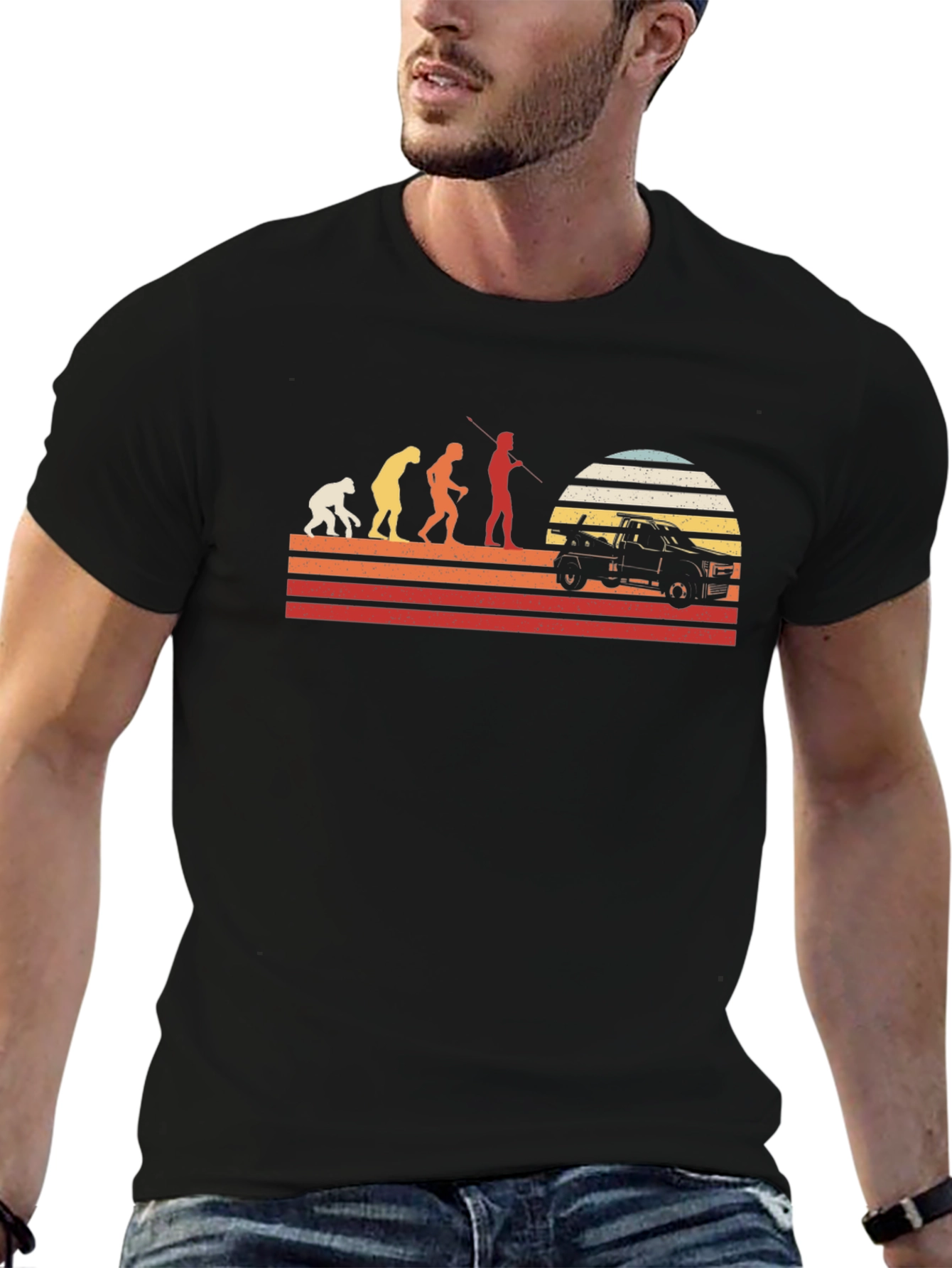 Evolution Fishing T-Shirt - Humorous Graphic Tee