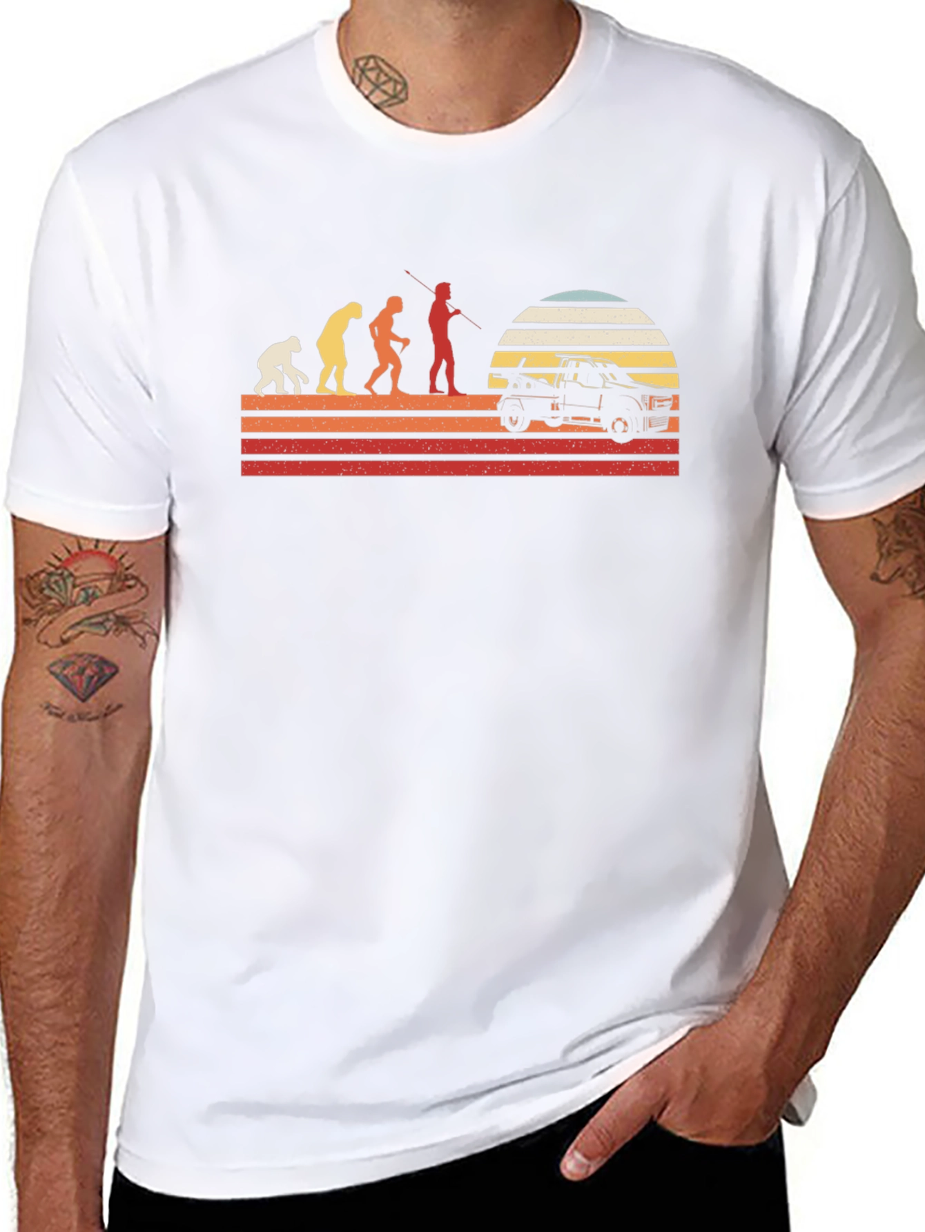 Evolution Fishing T-Shirt - Humorous Graphic Tee