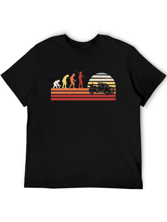Evolution Fishing T-Shirt - Humorous Graphic Tee