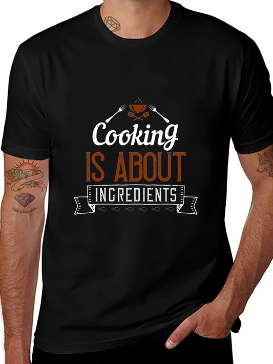 Cooking is About Ingredients Graphic T-Shirt