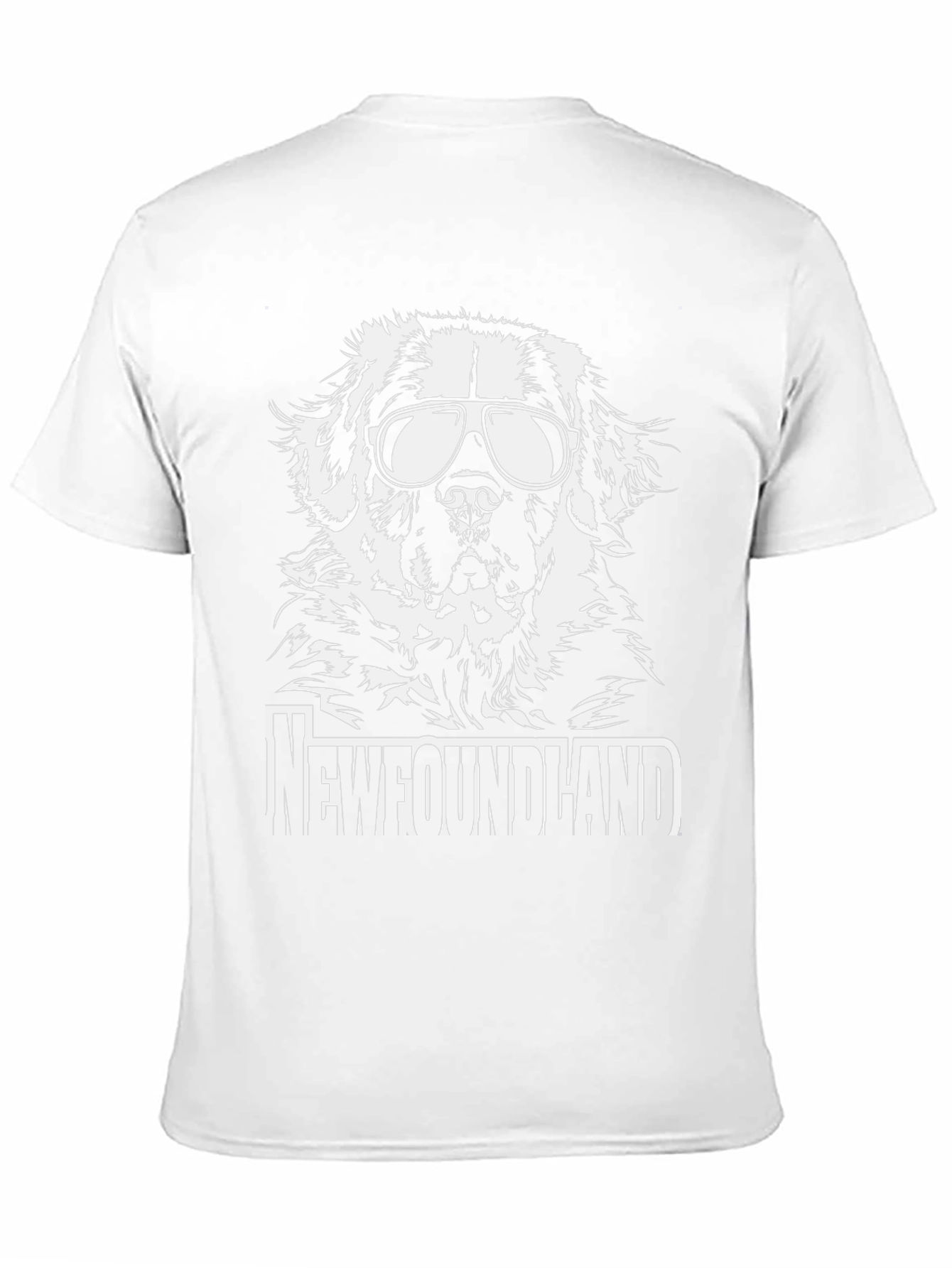 Newfoundland Dog Sunglasses Graphic Tee