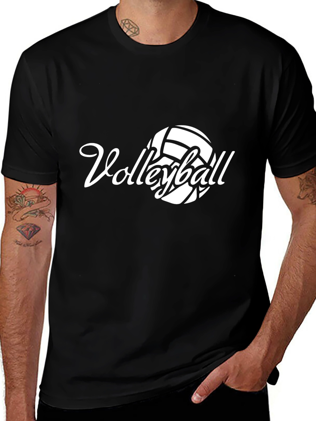 Volleyball Graphic Tee - Stylish Sports Shirt