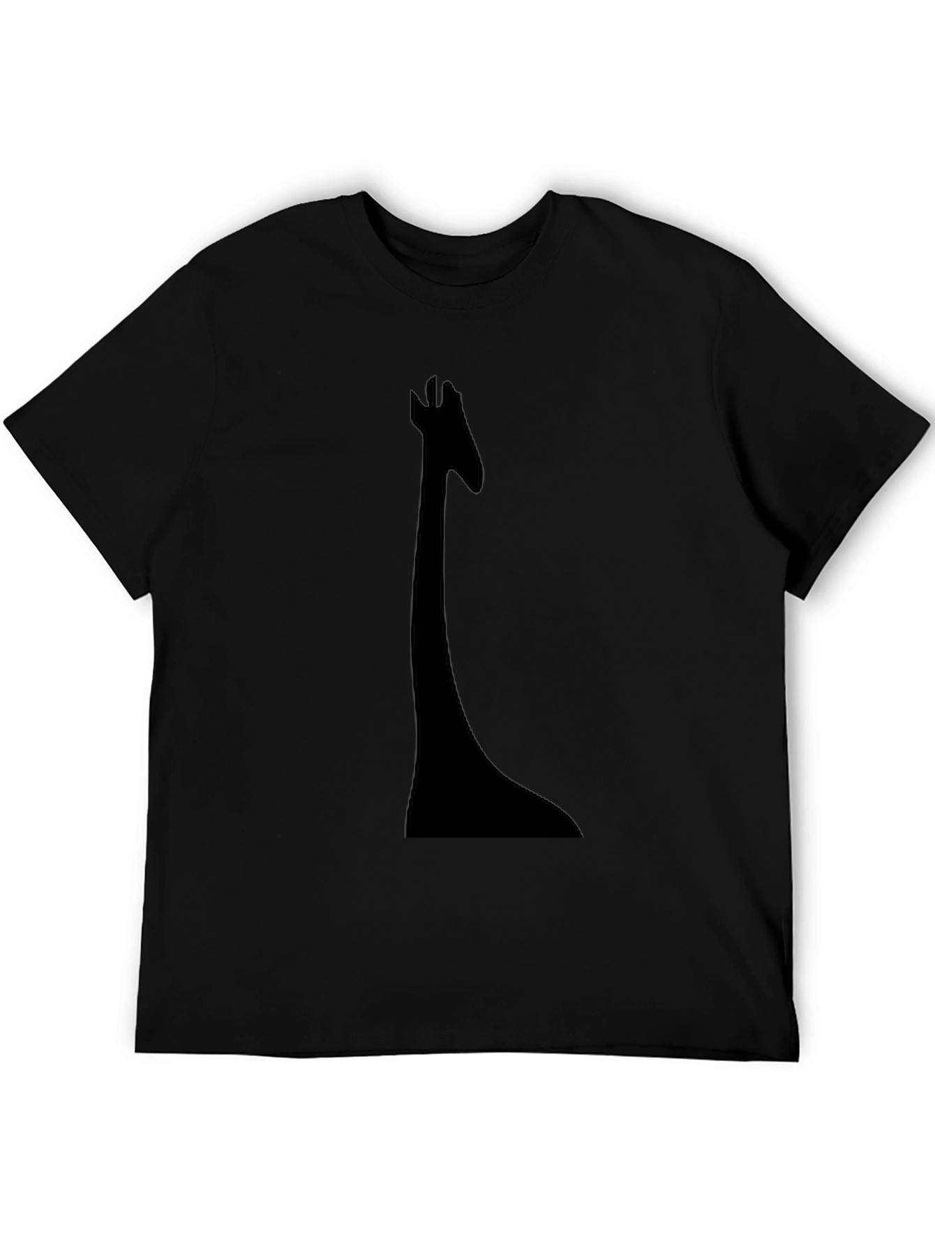 Black Giraffe Silhouette Tee - Unique & Stylish