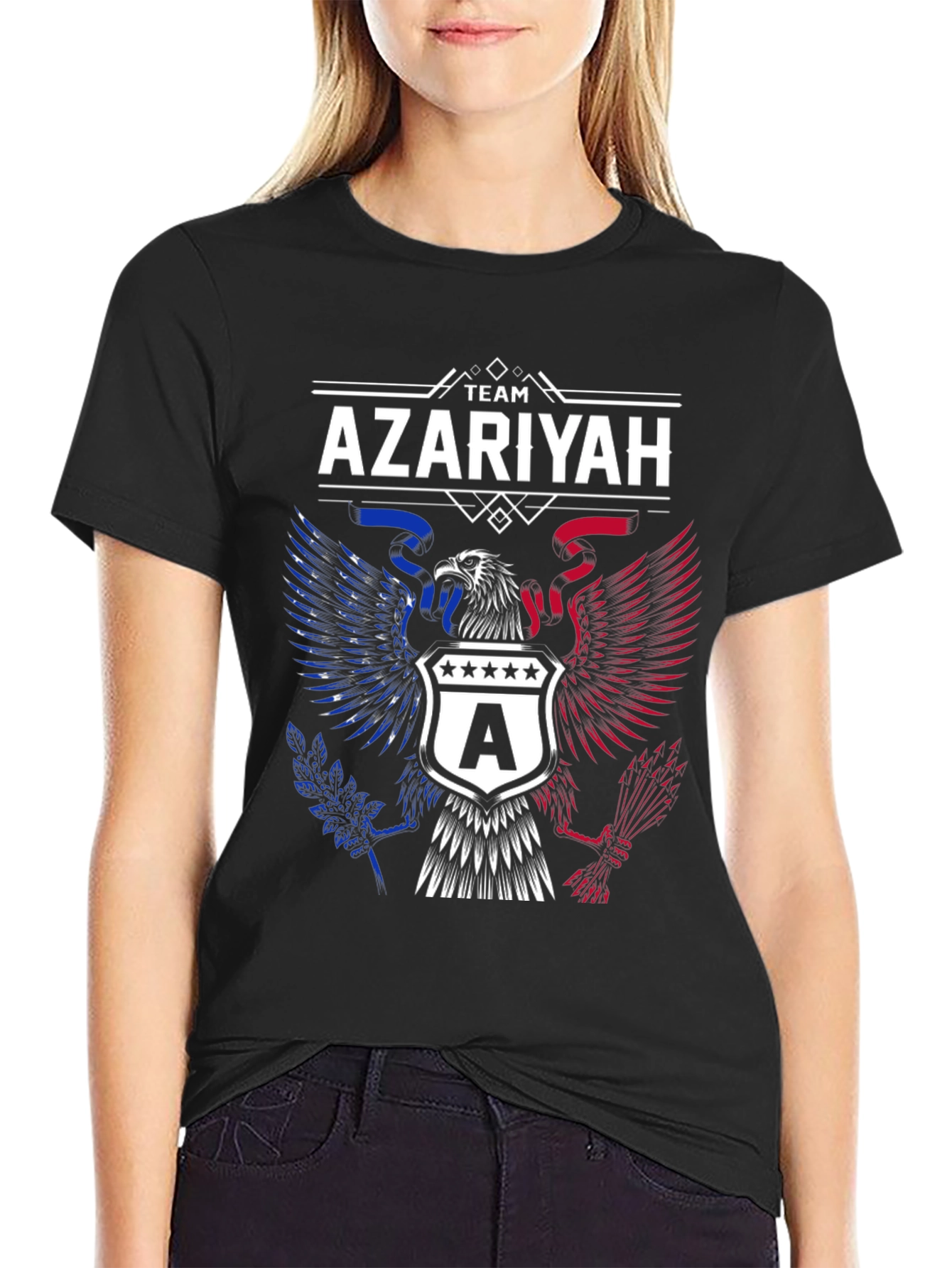 Team Azariyah Patriotic Eagle Graphic T-Shirt