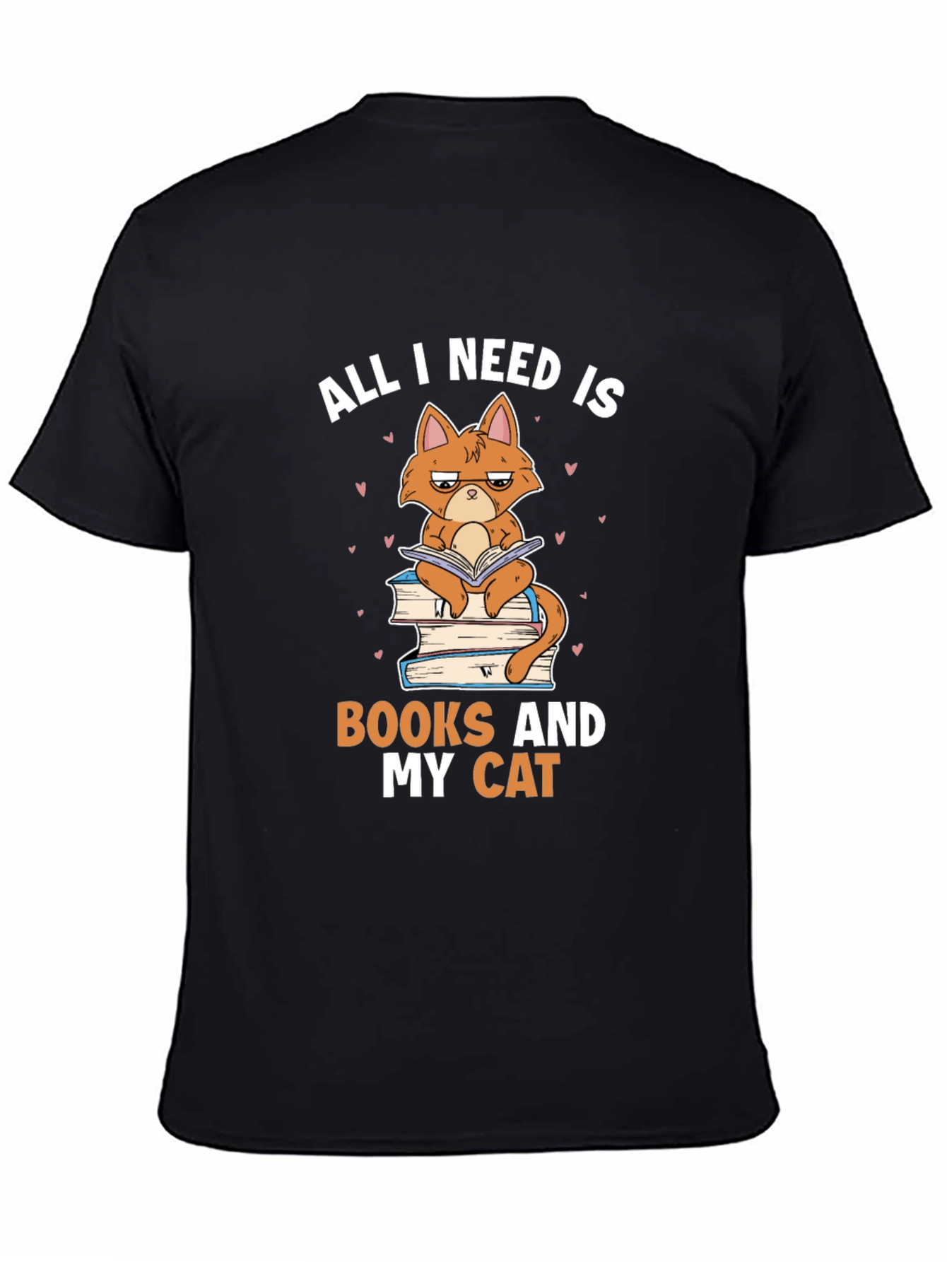 Book Lover Cat T-Shirt