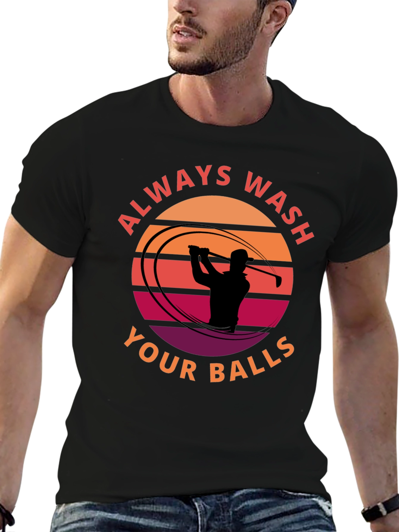 Always Wash Your Balls Funny Golf T-Shirt