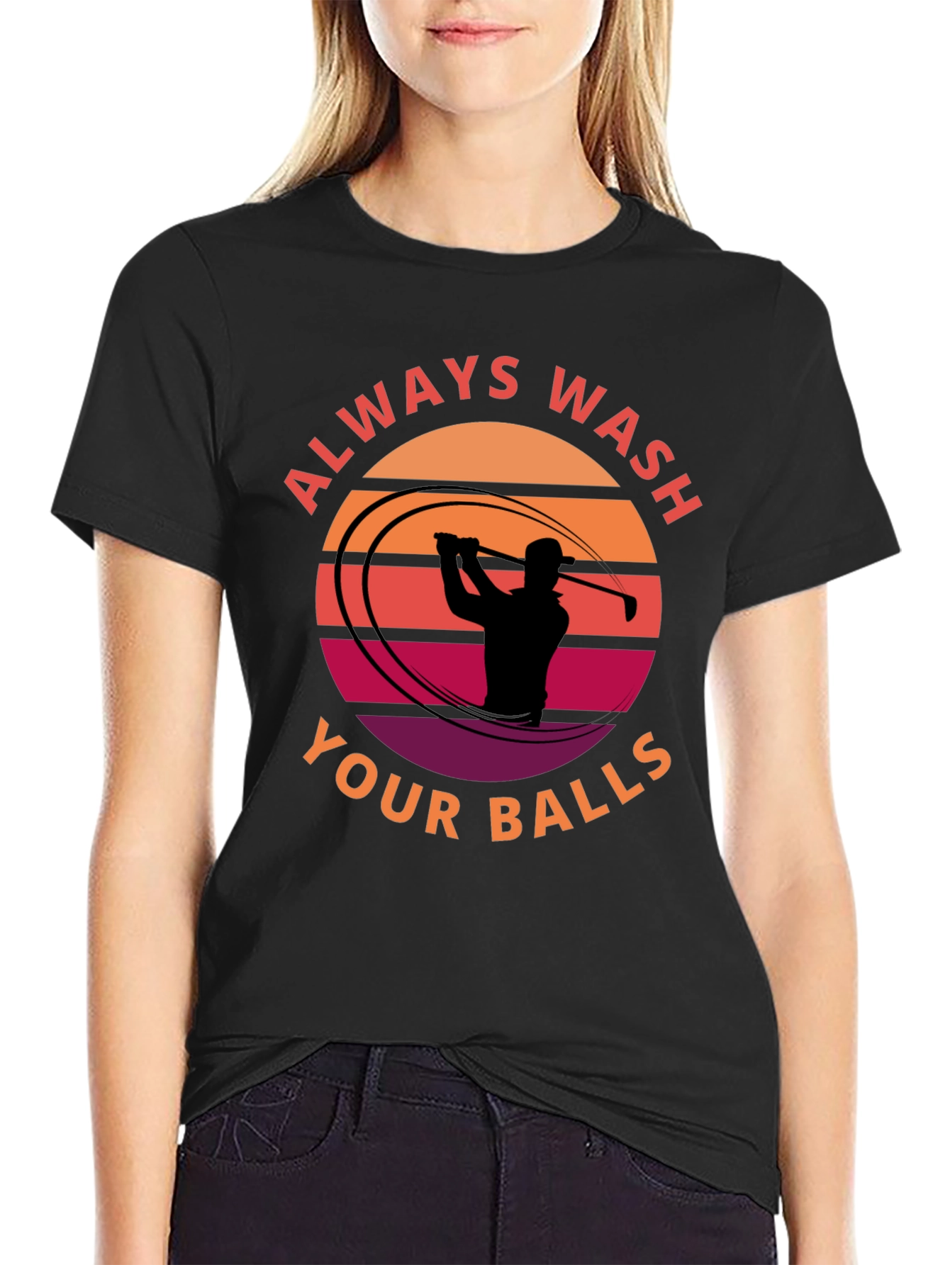 Always Wash Your Balls Funny Golf T-Shirt