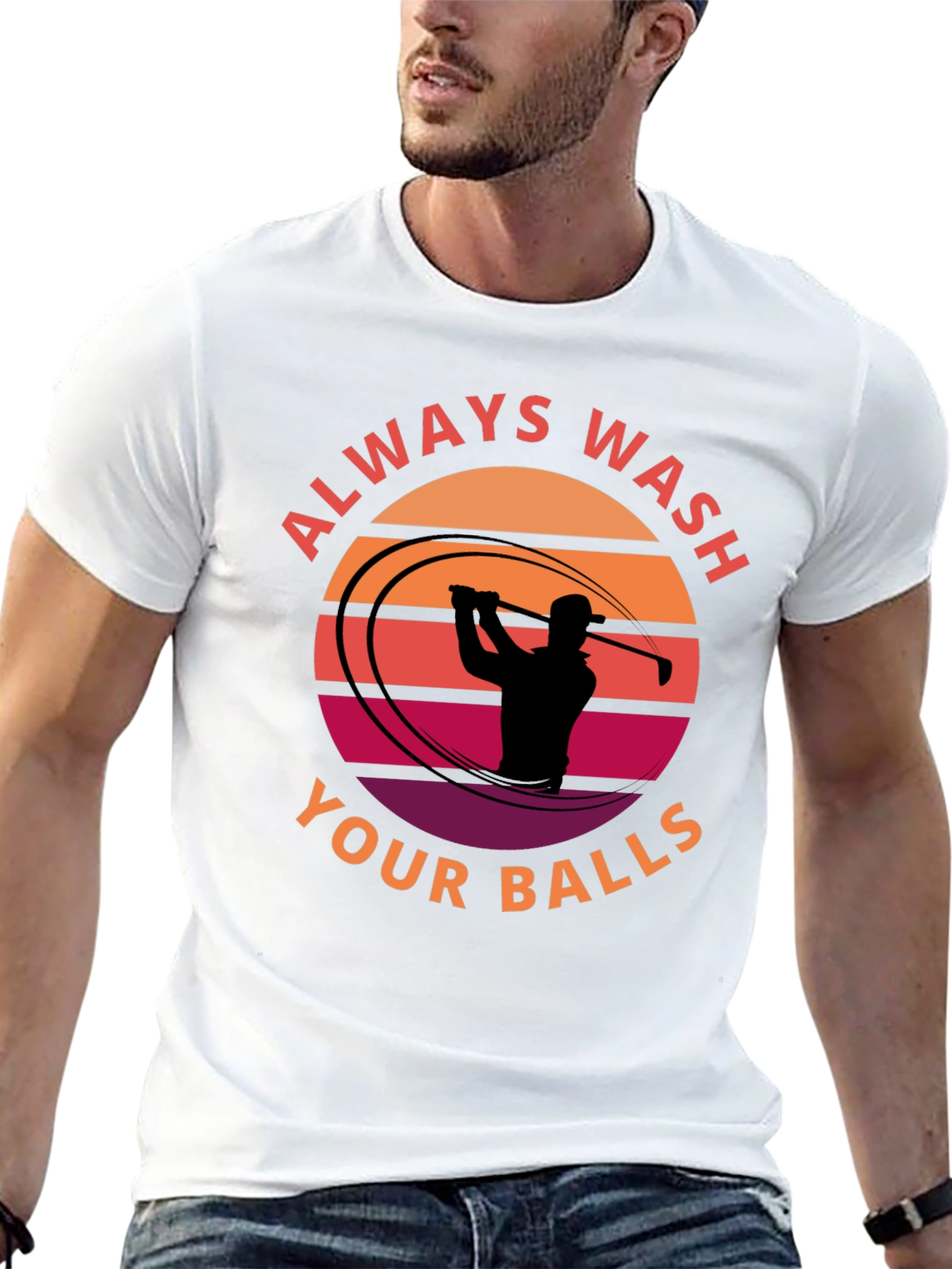 Always Wash Your Balls Funny Golf T-Shirt