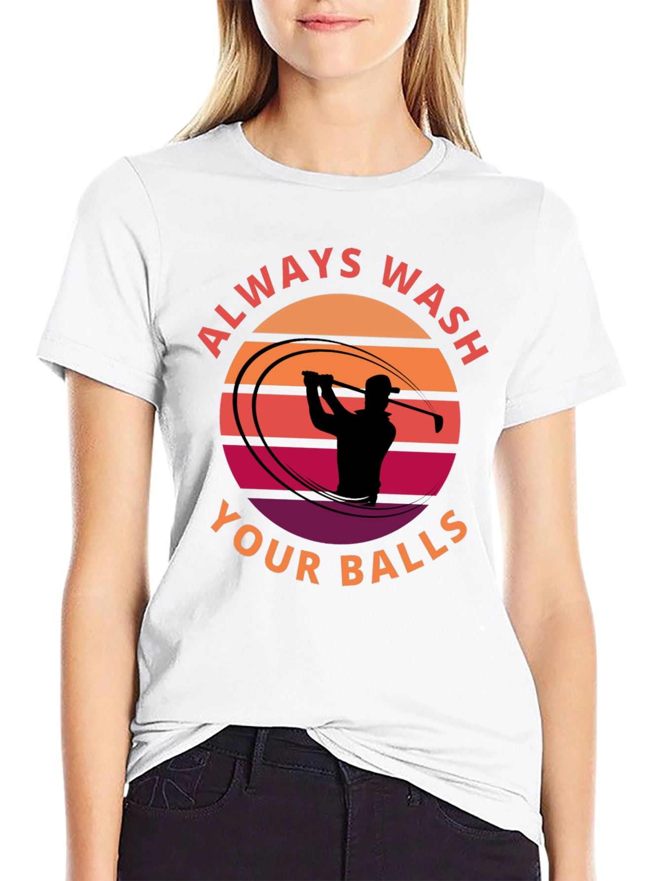 Always Wash Your Balls Funny Golf T-Shirt