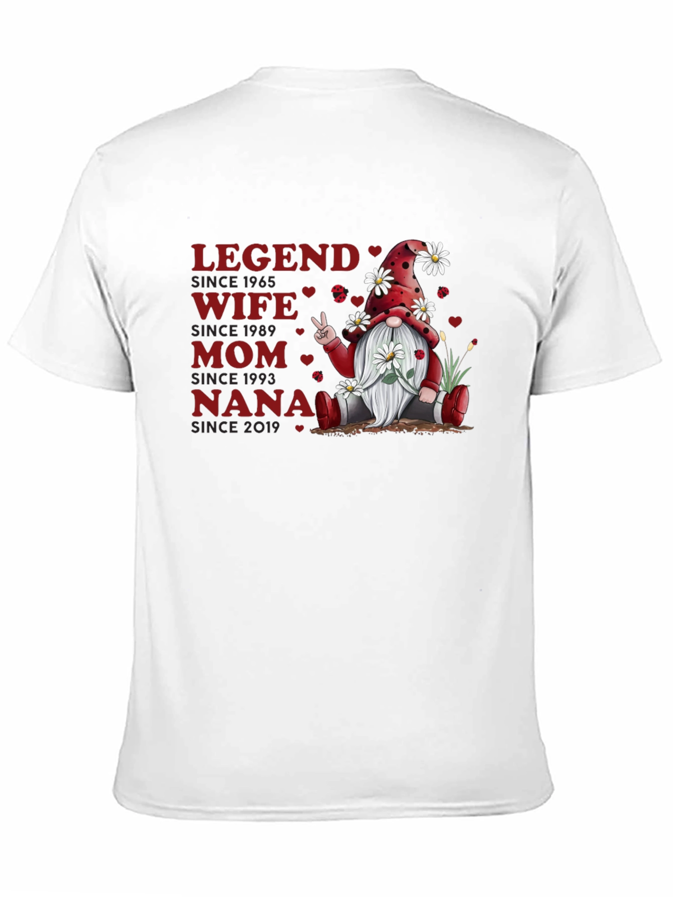 Legend Wife Mom Nana Gnome T-Shirt