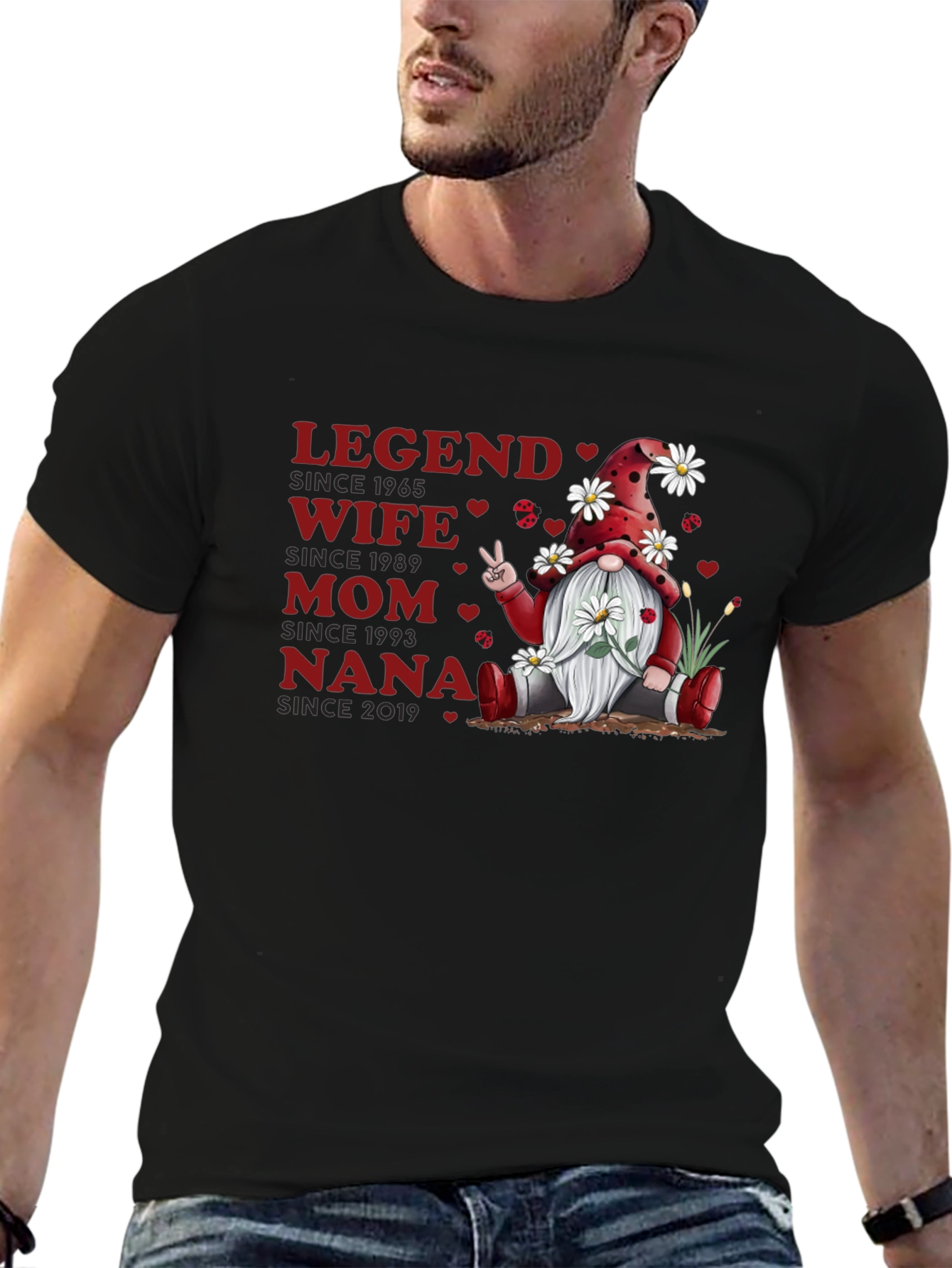 Legend Wife Mom Nana Gnome T-Shirt