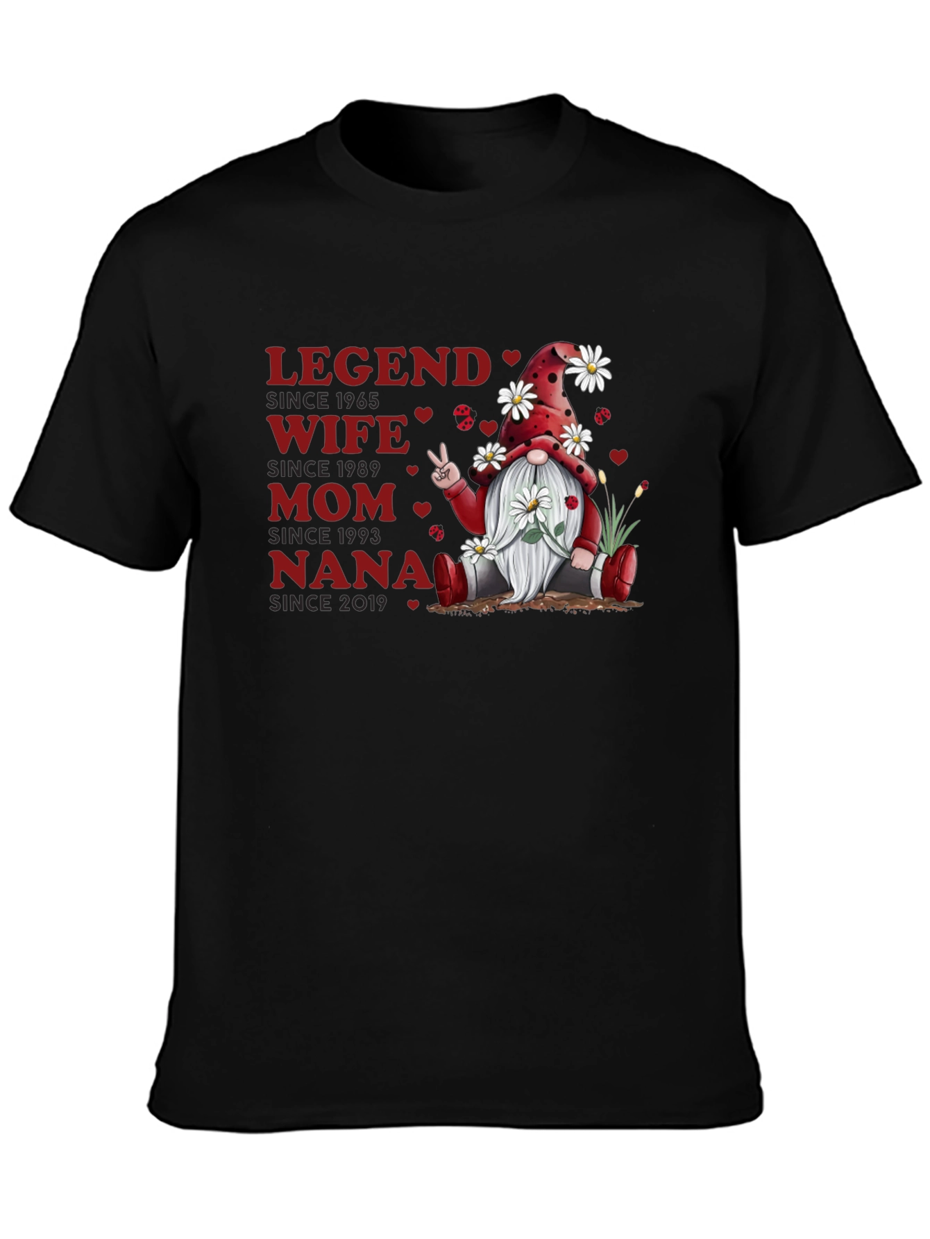 Legend Wife Mom Nana Gnome T-Shirt