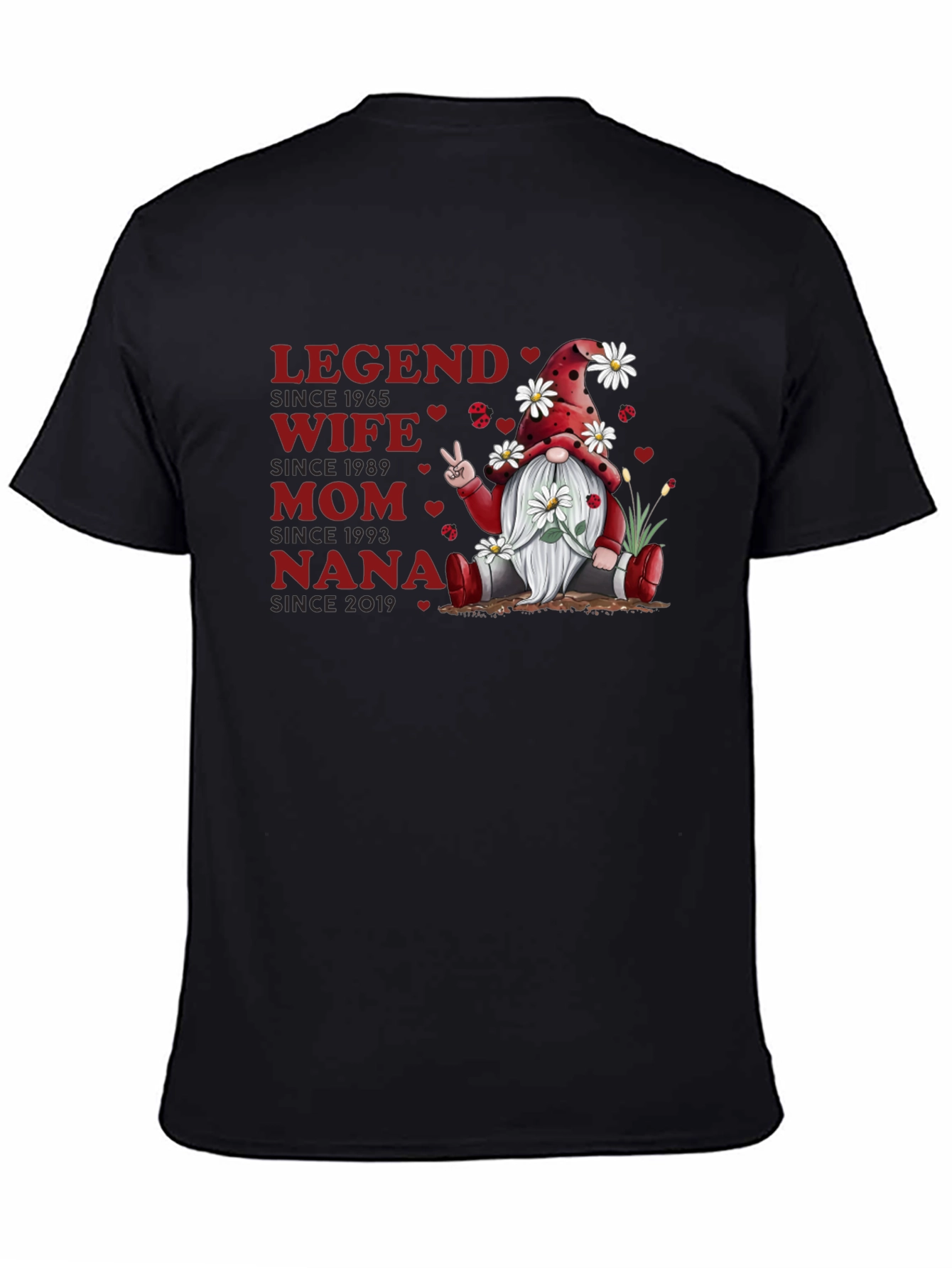 Legend Wife Mom Nana Gnome T-Shirt