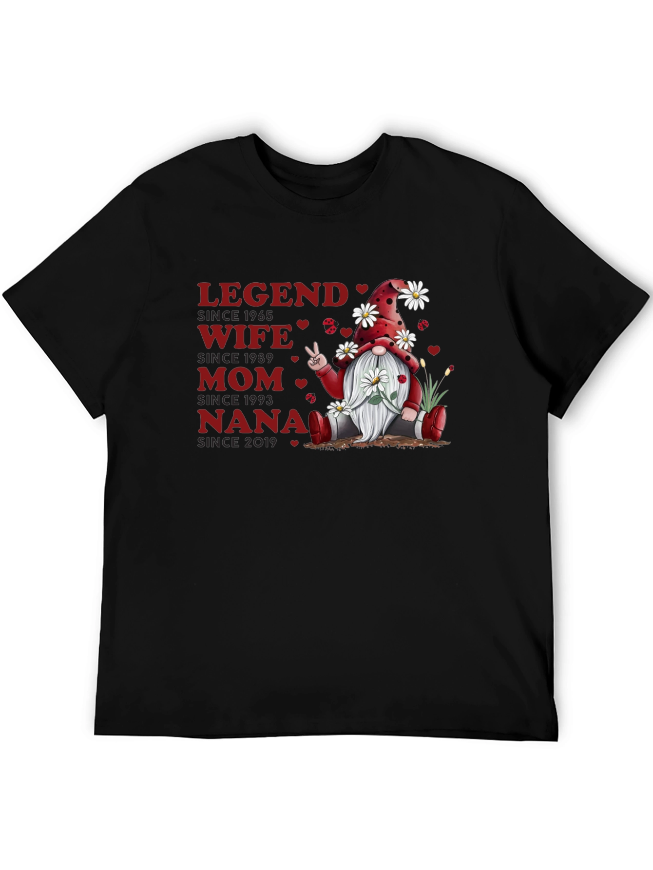 Legend Wife Mom Nana Gnome T-Shirt