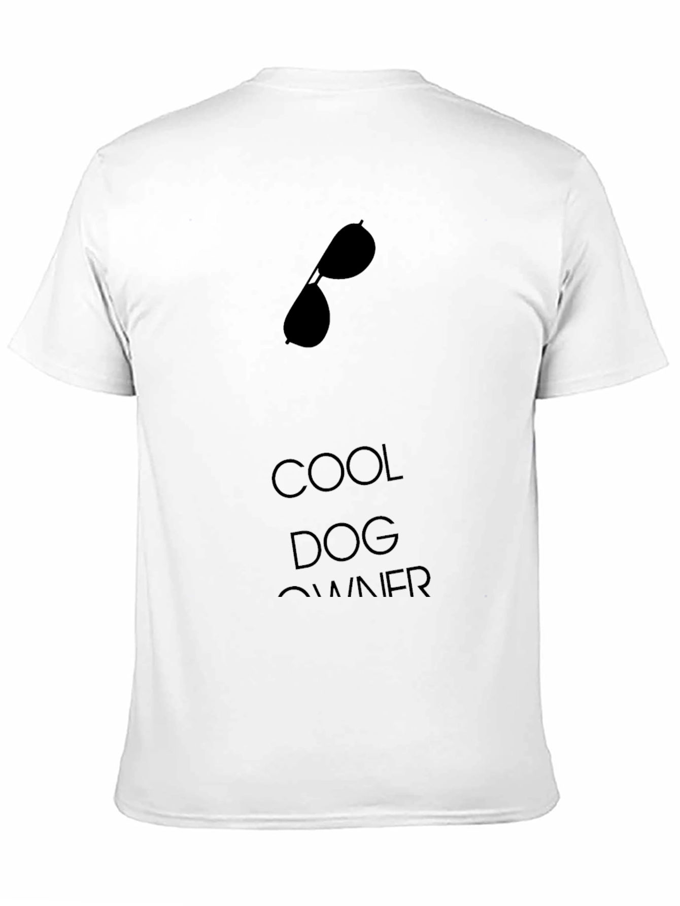 Cool Dog Owner Graphic Tee - Black Cotton