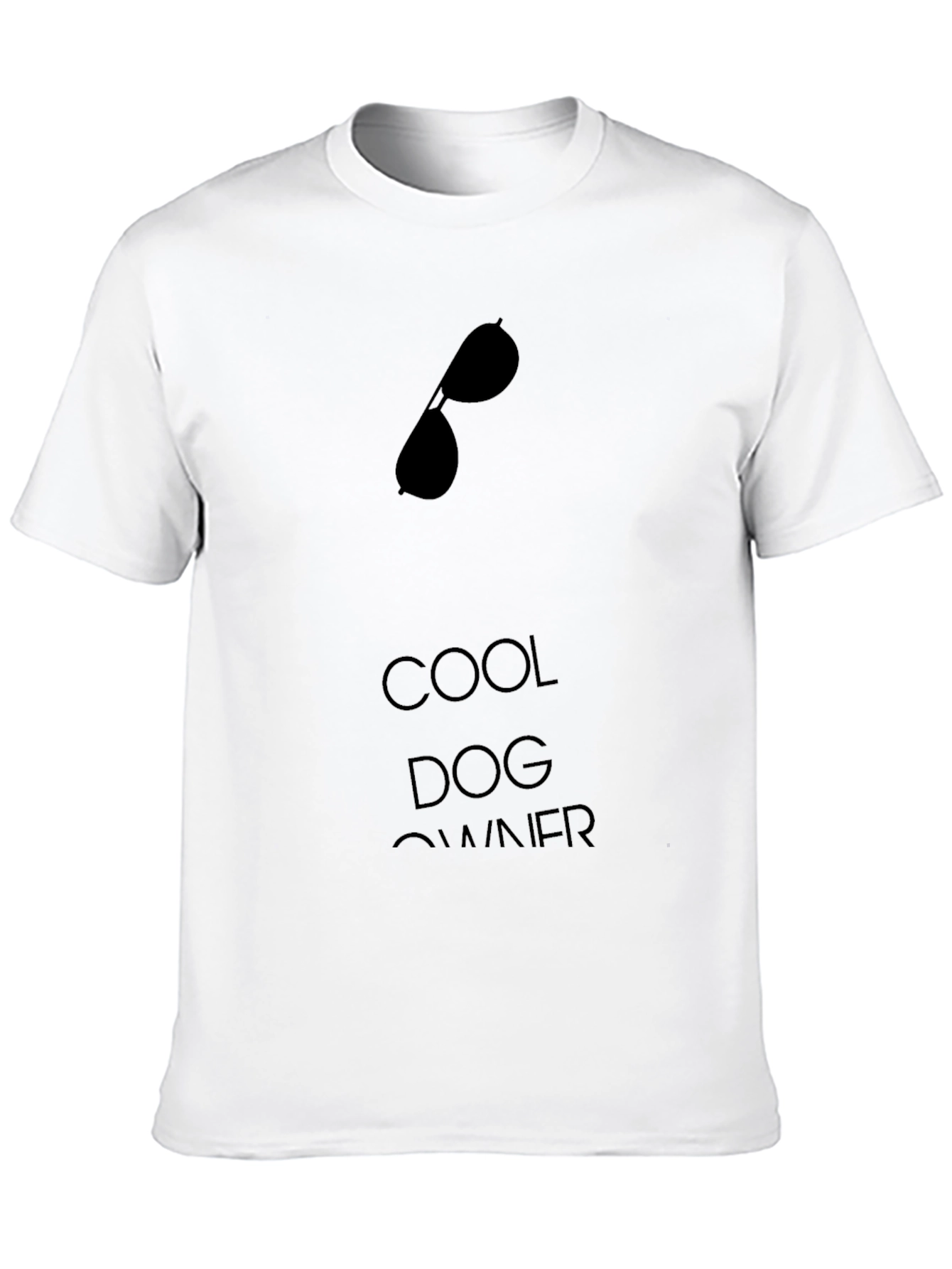 Cool Dog Owner Graphic Tee - Black Cotton
