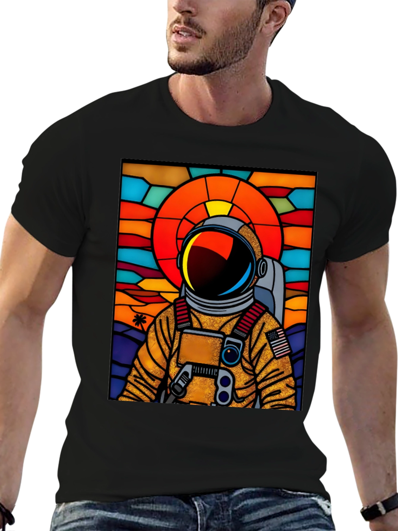 Astronaut Stained Glass T-Shirt