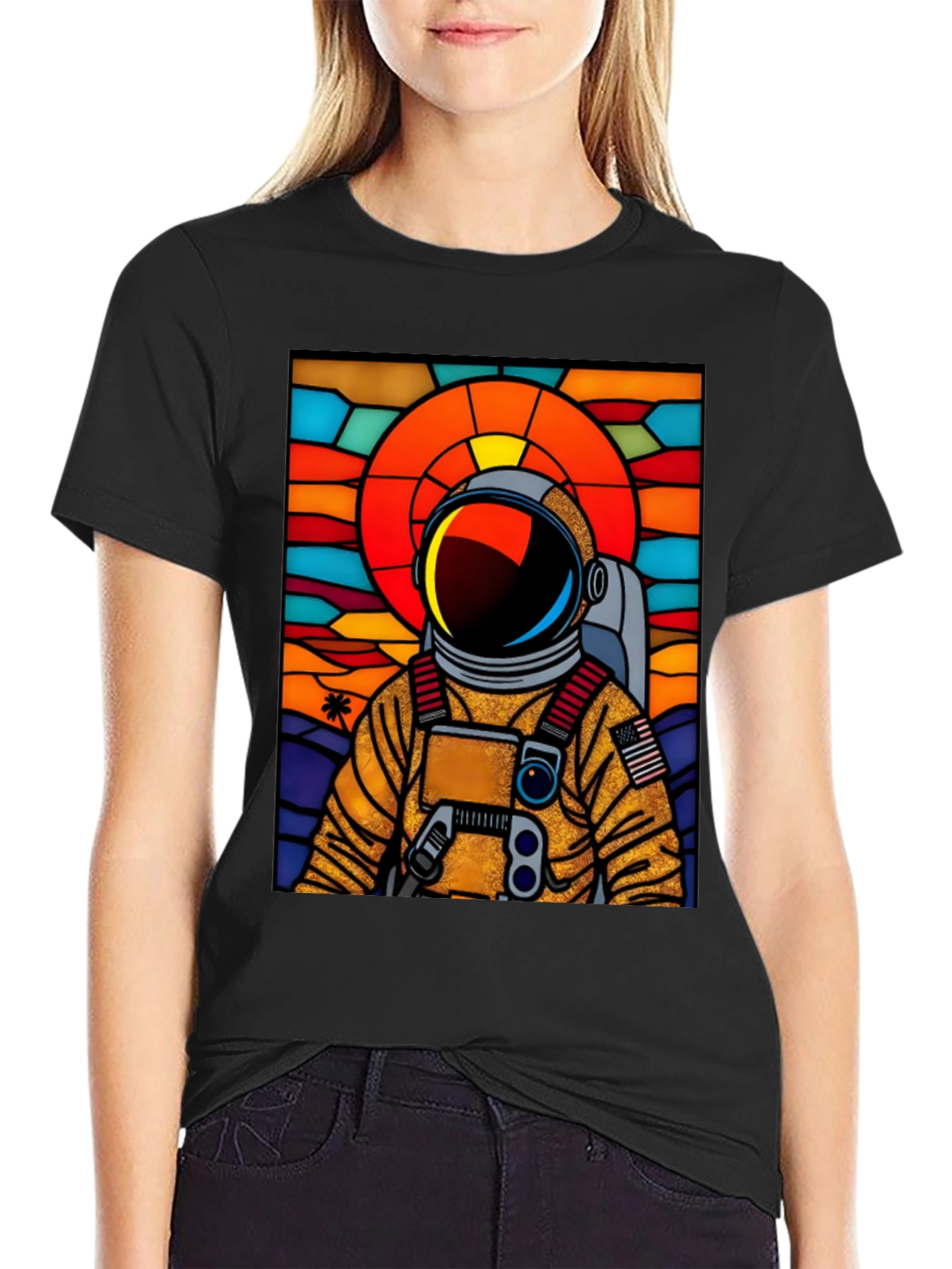 Astronaut Stained Glass T-Shirt